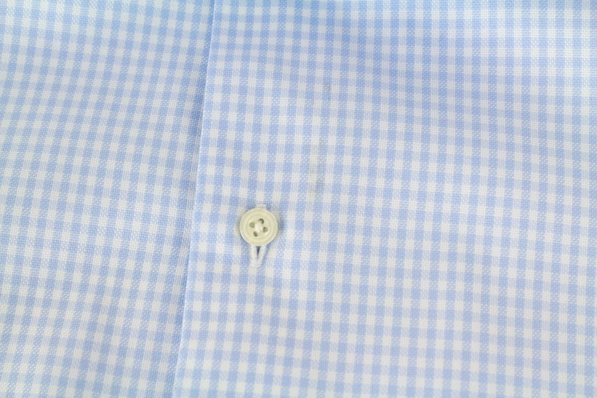 Suitsupply 45 Slim Blue Cotton Checked Button-Up 72844 Size 44R - 9 Thumbnail