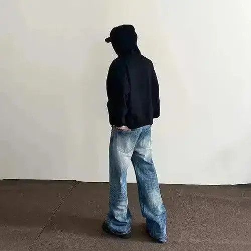 Other Blue Baggy Denim Jeans, Grunge Jeans, Opium Jeans Size US 30 / EU 46 - 6 Thumbnail