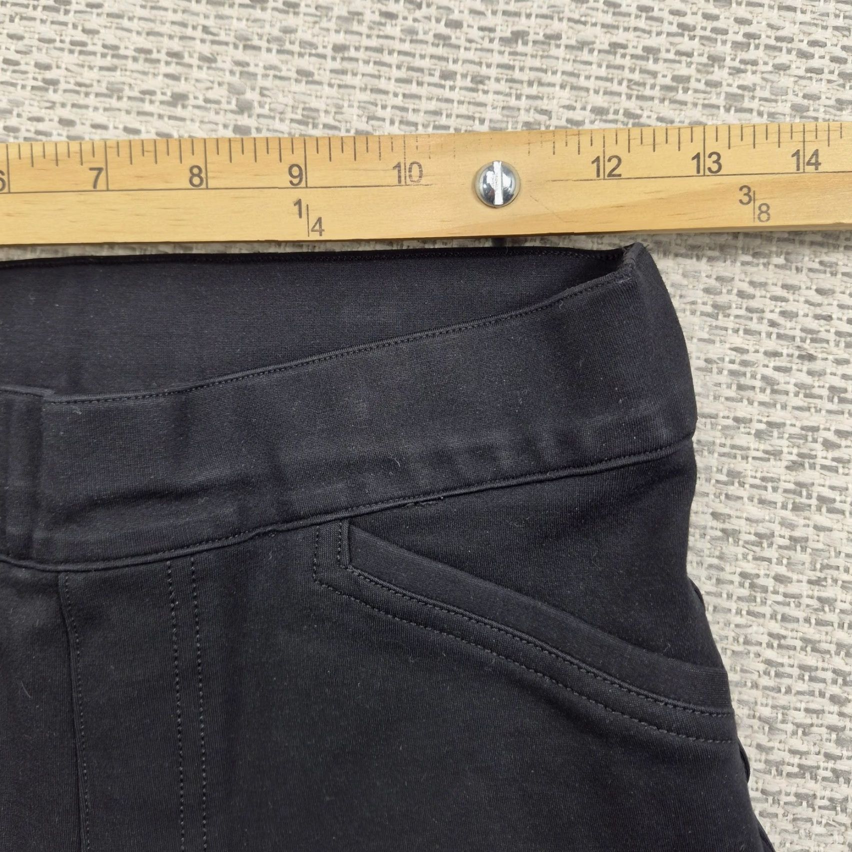 Spanx Spanx Pants Womens Small Petite Black Ponte Ankle Skinny Pull On Stretch Shaping Slit Slimming Workwear Casual Travel Portable Everyday Size 28" / US 6 / IT 42 - 6 Thumbnail