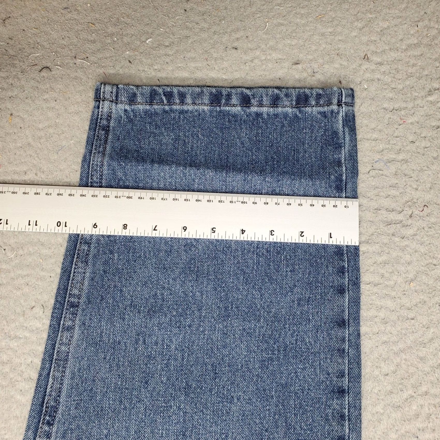 Wrangler Wrangler Jeans Mens 42x30 Blue Denim 5-Pocket Relaxed Fit Wide Leg Jeans Size US 42 / EU 58 - 5 Thumbnail