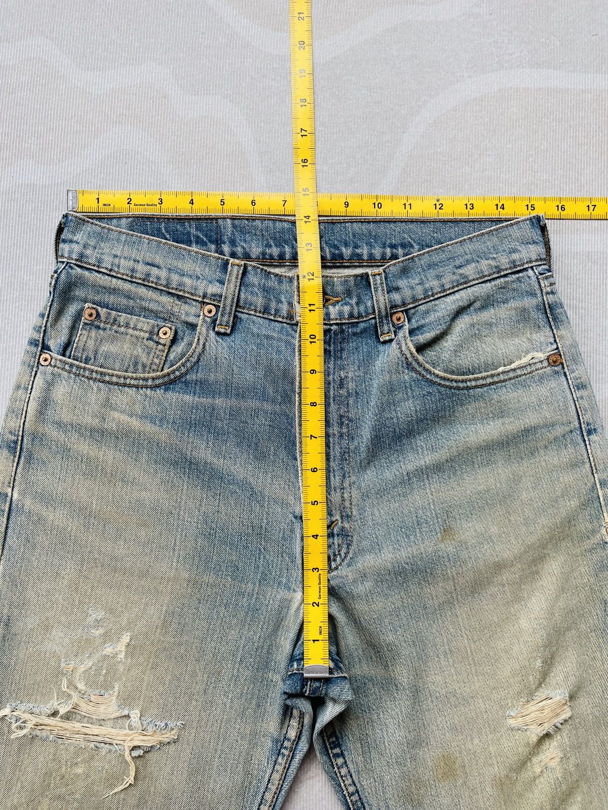 Levi's Levis 512 Distressed Jeans Size US 30 / EU 46 - 12 Thumbnail