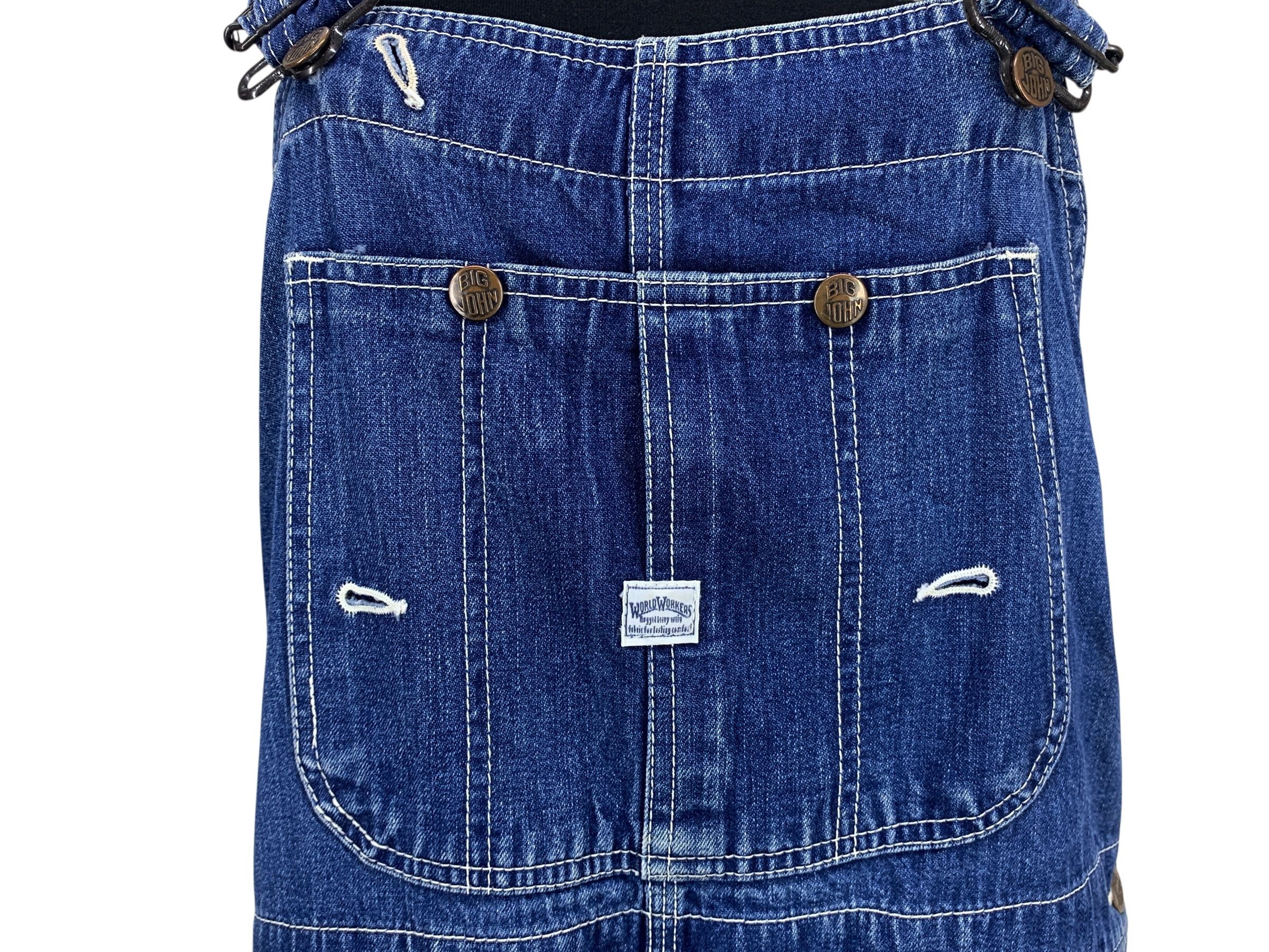 Big John × Vintage Big John Carpenter Bib Overalls Jeans Size US 32 / EU 48 - 8 Thumbnail