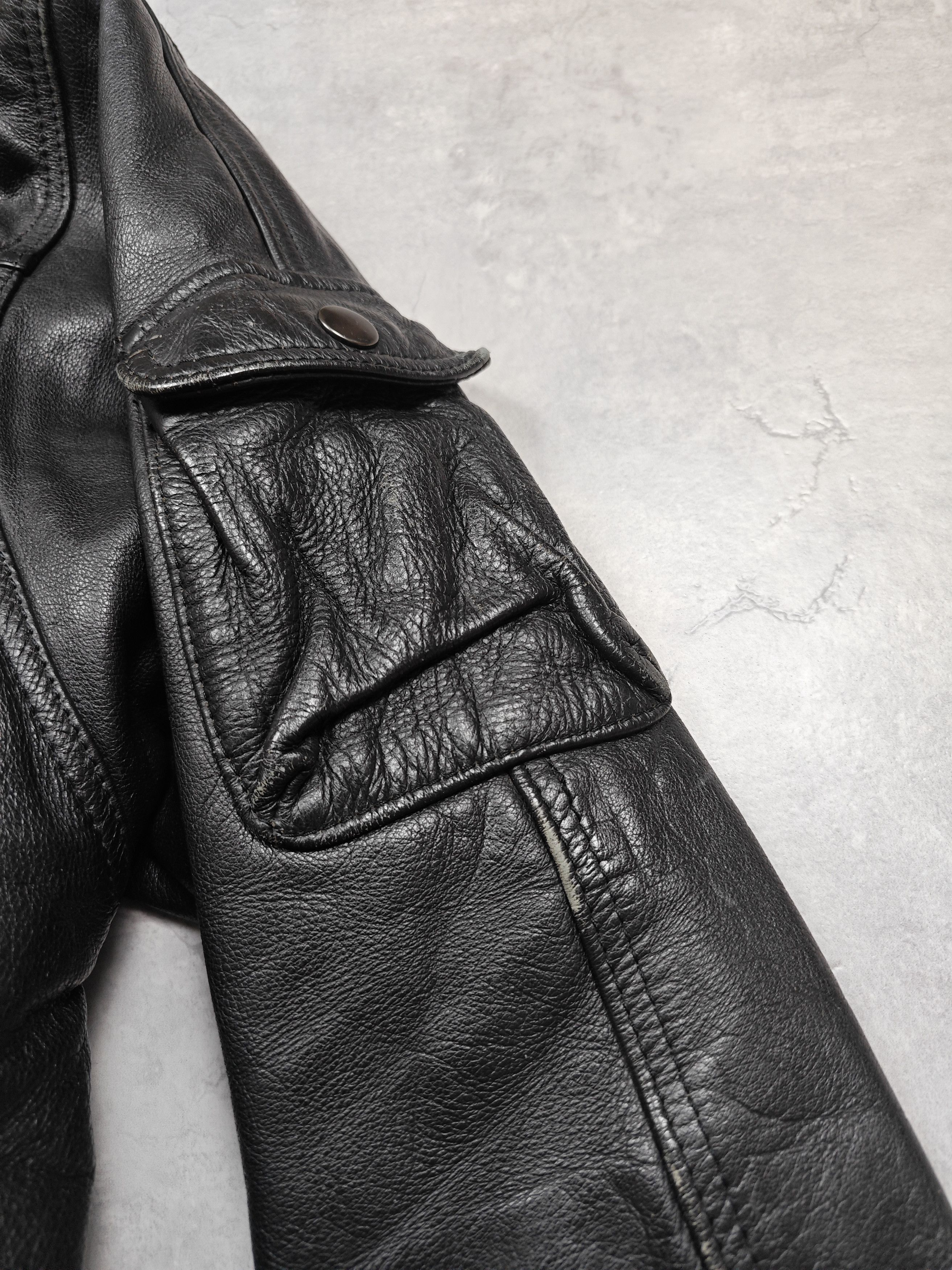 Angelo Litrico Angelo Litrico Vintage Leather Jacket Size US XL / EU 56 / 4 - 7 Thumbnail