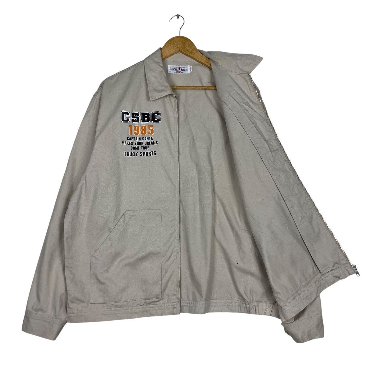 Cartoon Network × Japanese Brand × Vintage 💥VTG CAPTAIN SANTA WORKER LIGHT JACKET Size US L / EU 52-54 / 3 - 9 Thumbnail