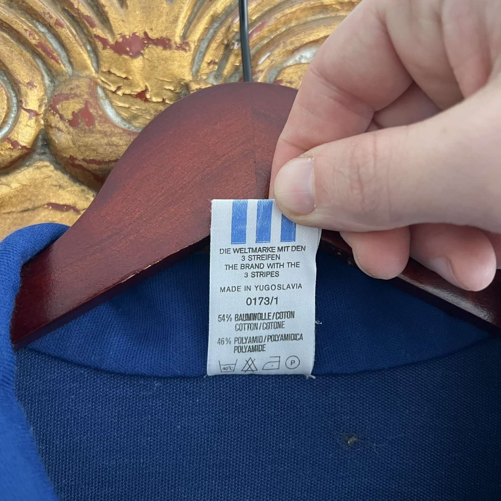 Vintage Vintage Adidas Blue Track Jacket 90s Size US M / EU 48-50 / 2 - 3 Thumbnail