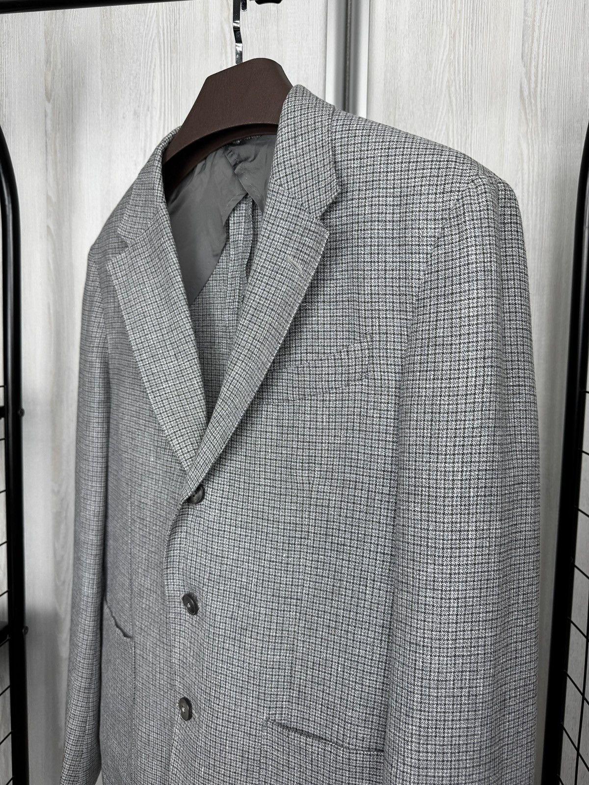 Z Zegna Z Zegna Ermenegildo 100% Linen checkered unlined blazer 50 Size 40R - 4 Thumbnail