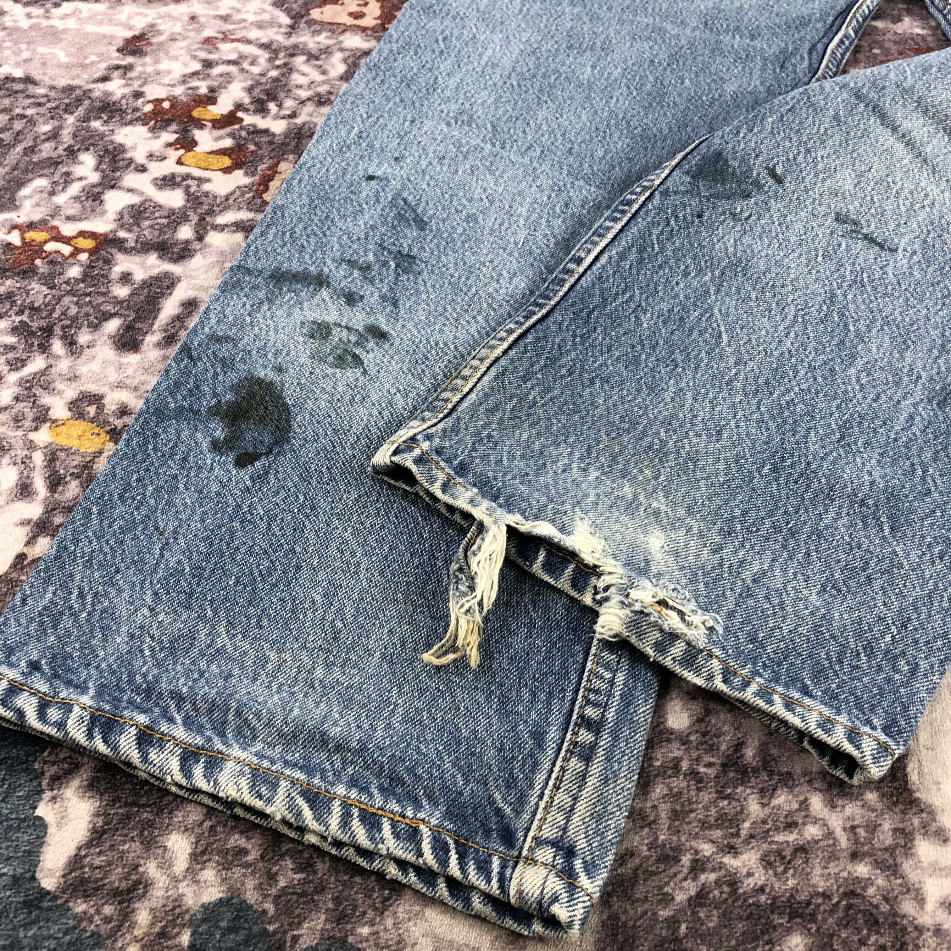 Levi's × Vintage 90s Vintage Blue Wash Levis 501 Jeans-JM3056 Size US 34 / EU 50 - 4 Thumbnail