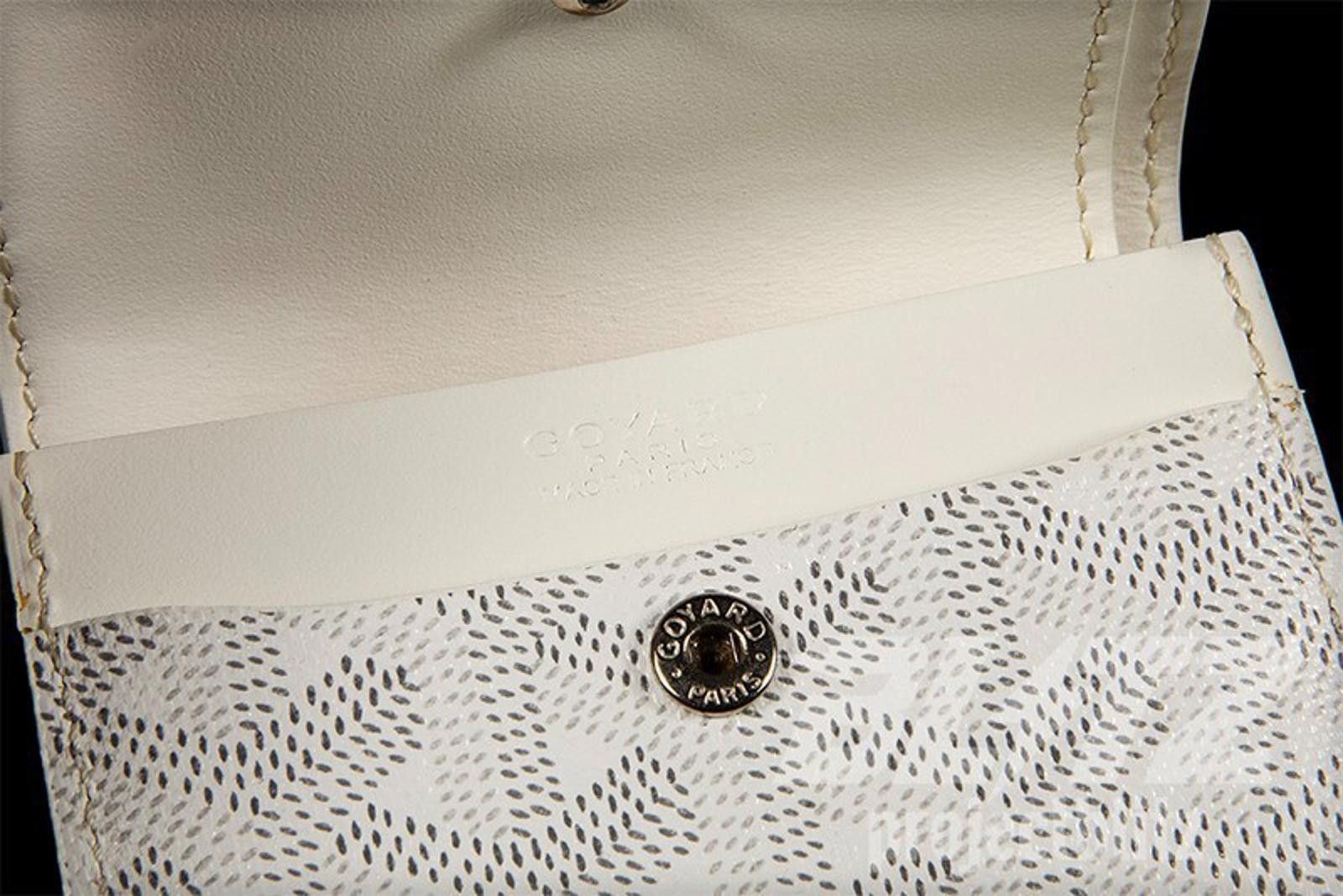 Goyard MAISON GOYARD MONNAIE MARIGNY CARD COIN WALLET WHITE Size ONE SIZE - 3 Thumbnail