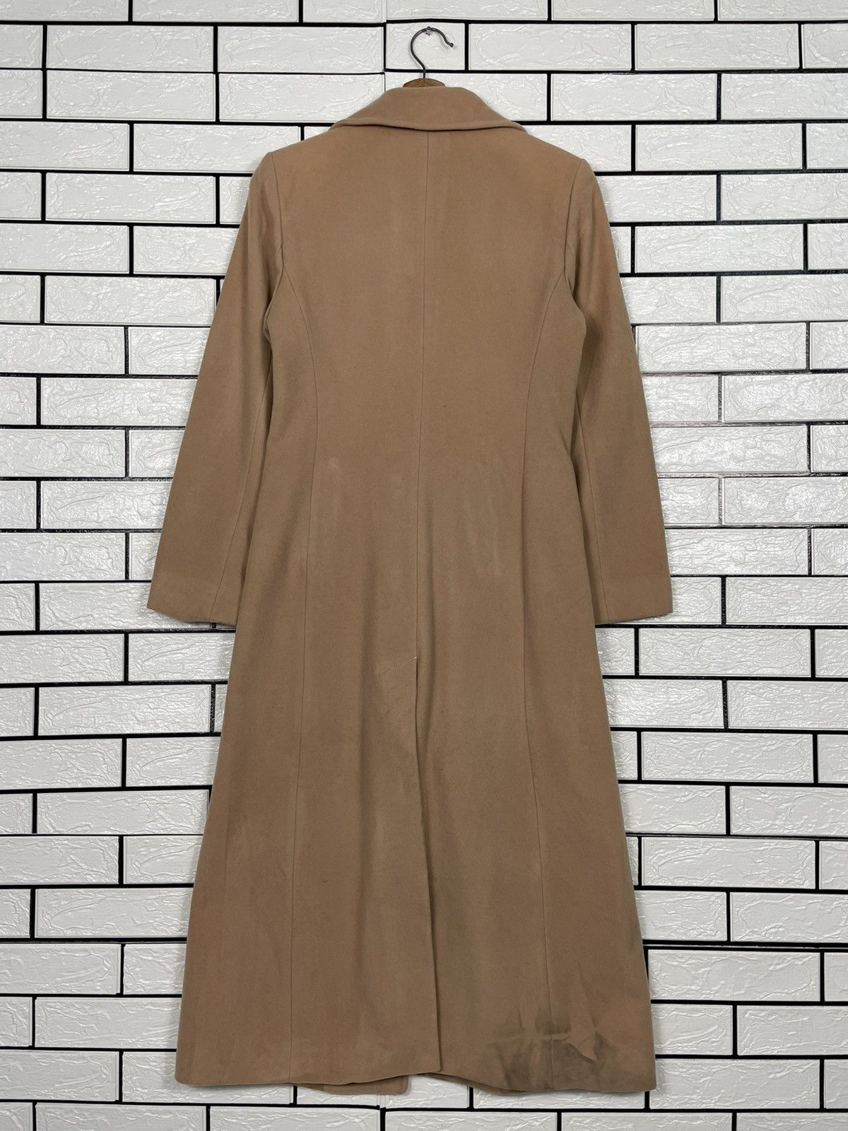 United Colors Of Benetton United Colors Of Benetton Brown Wool Long Coat Size S / US 4 / IT 40 - 8 Thumbnail