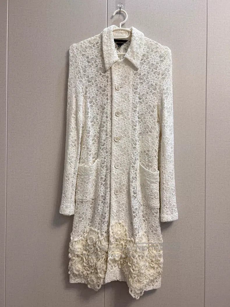 Comme des Garcons Comme des Garcons Cream lace jacket Size S / US 4 / IT 40 - 1 Thumbnail