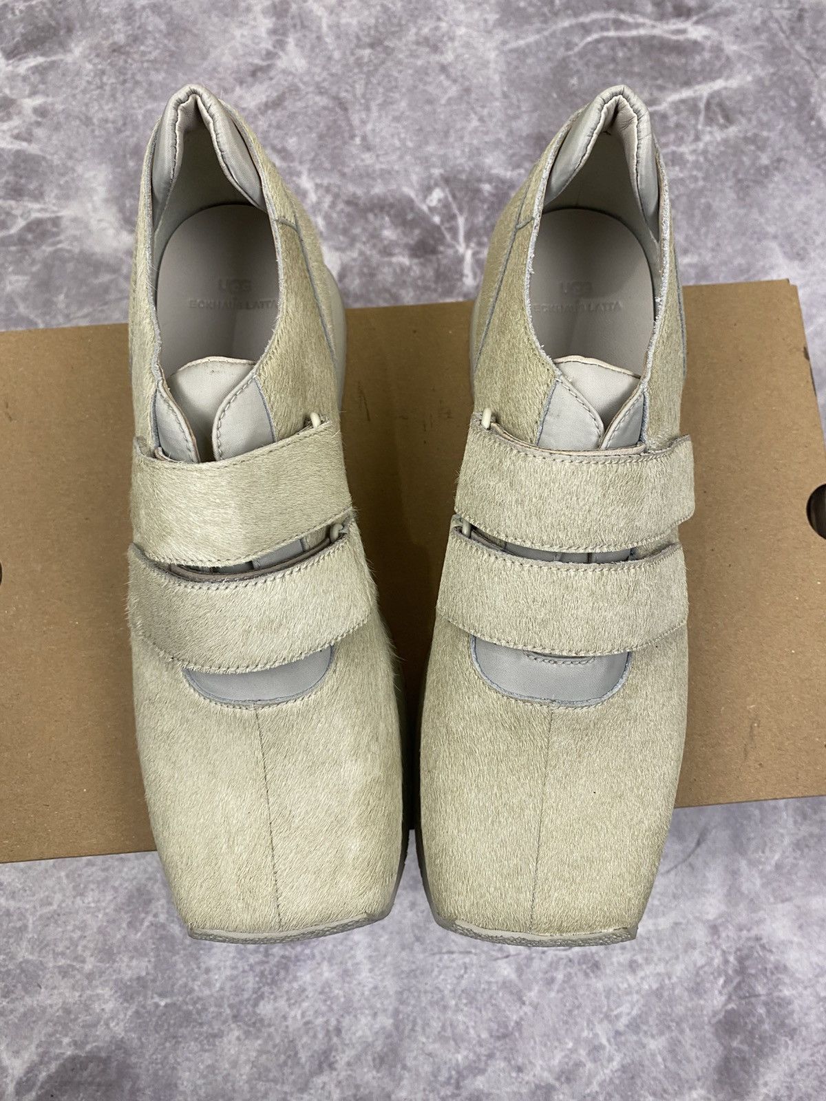 Eckhaus Latta Ugg X Eghaus Latta Square Toe Leather Low Top Sneakers 38 Size US 8 / IT 38 - 2 Thumbnail