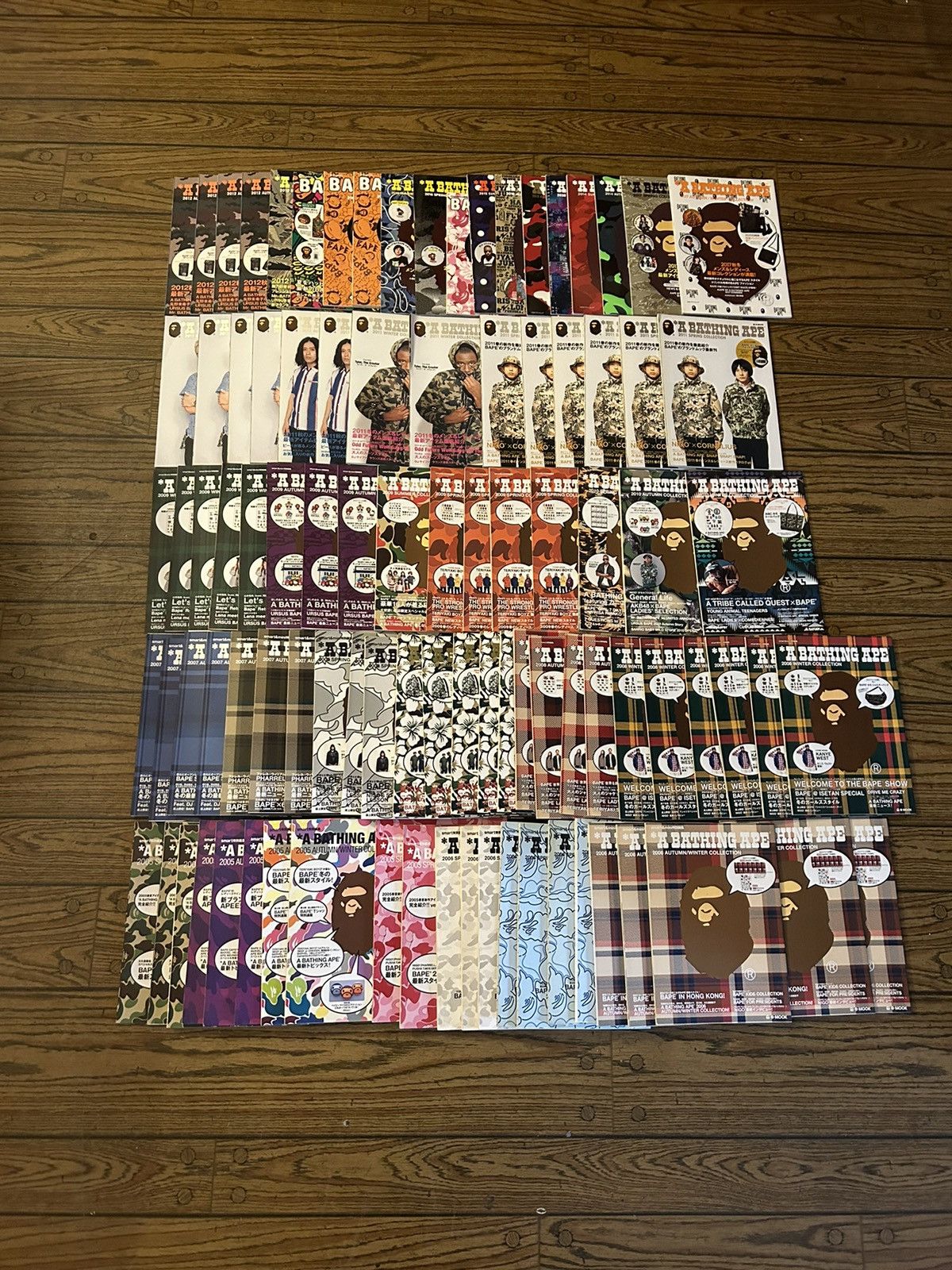 image of Bape Lookbook Magazines Random Set Of 4 in Black, Men's