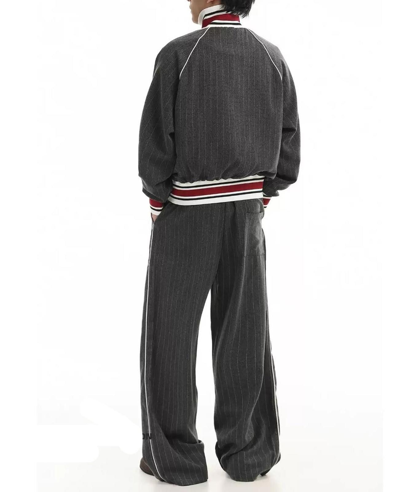 Other Stripe Lazy Co-Ord Set | Jacket and Wide-Leg Pants Size US 32 / EU 48 - 5 Thumbnail