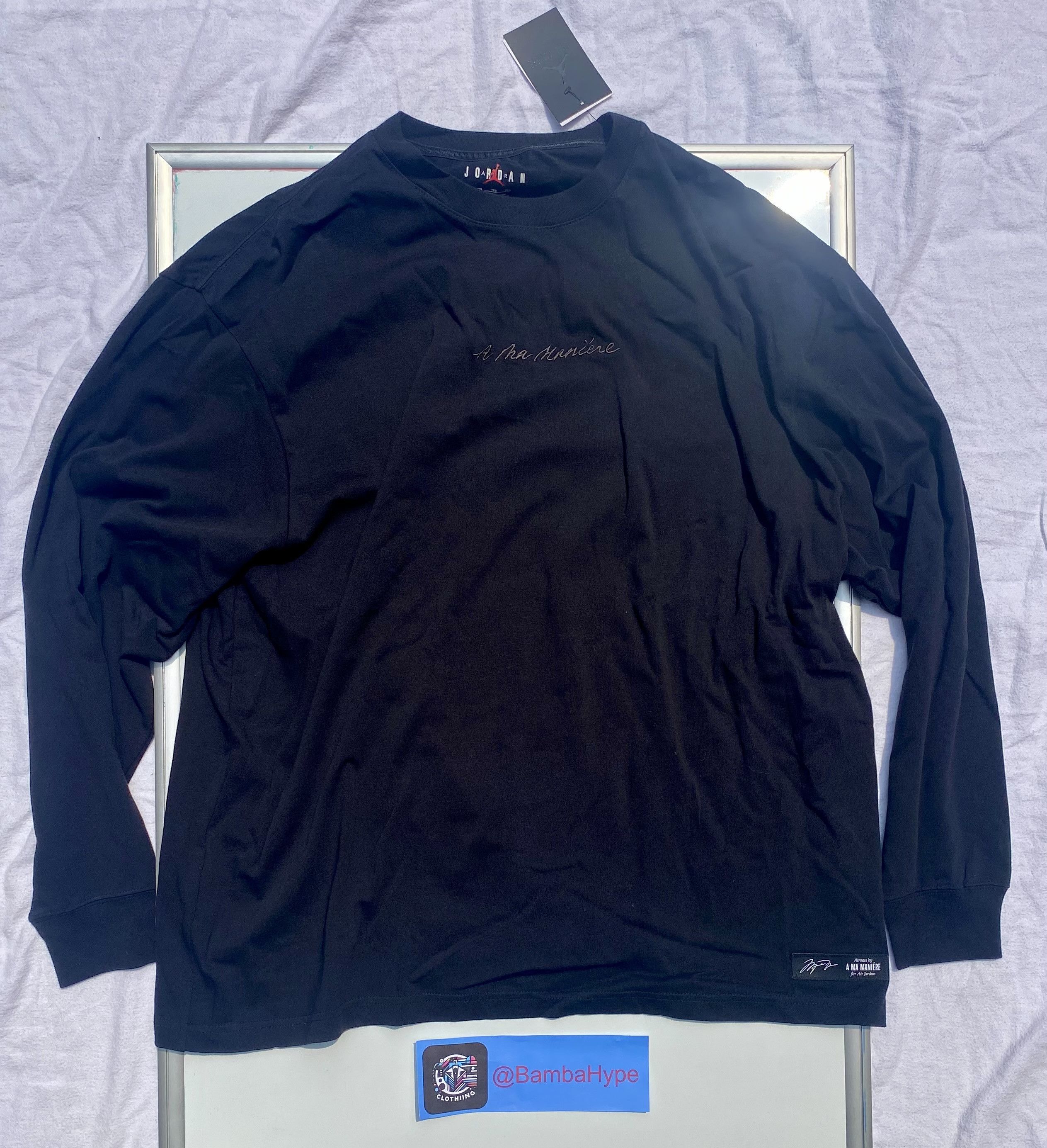 A Ma Maniere × Jordan Brand Jordan x A Ma Maniere L/S Tee Black 