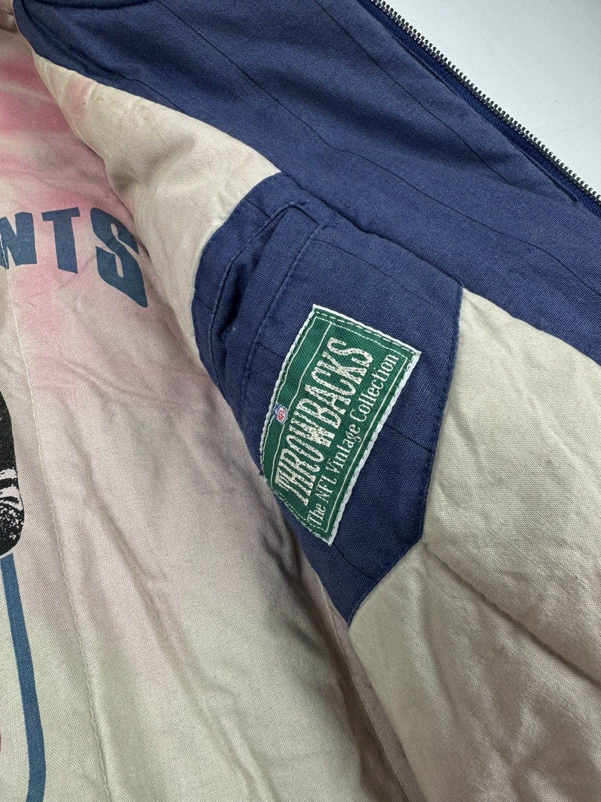 NFL 1990’s Vintage Faded NFL New York Giants Bomber Jacket Size US L / EU 52-54 / 3 - 16 Thumbnail