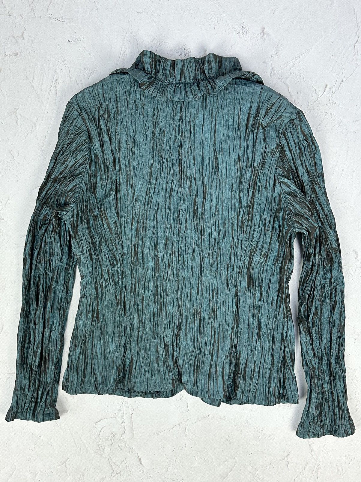 Japanese Brand × Vintage Vintage Pleated Issey Miyake Style Shirt Size M / US 6-8 / IT 42-44 - 5 Thumbnail