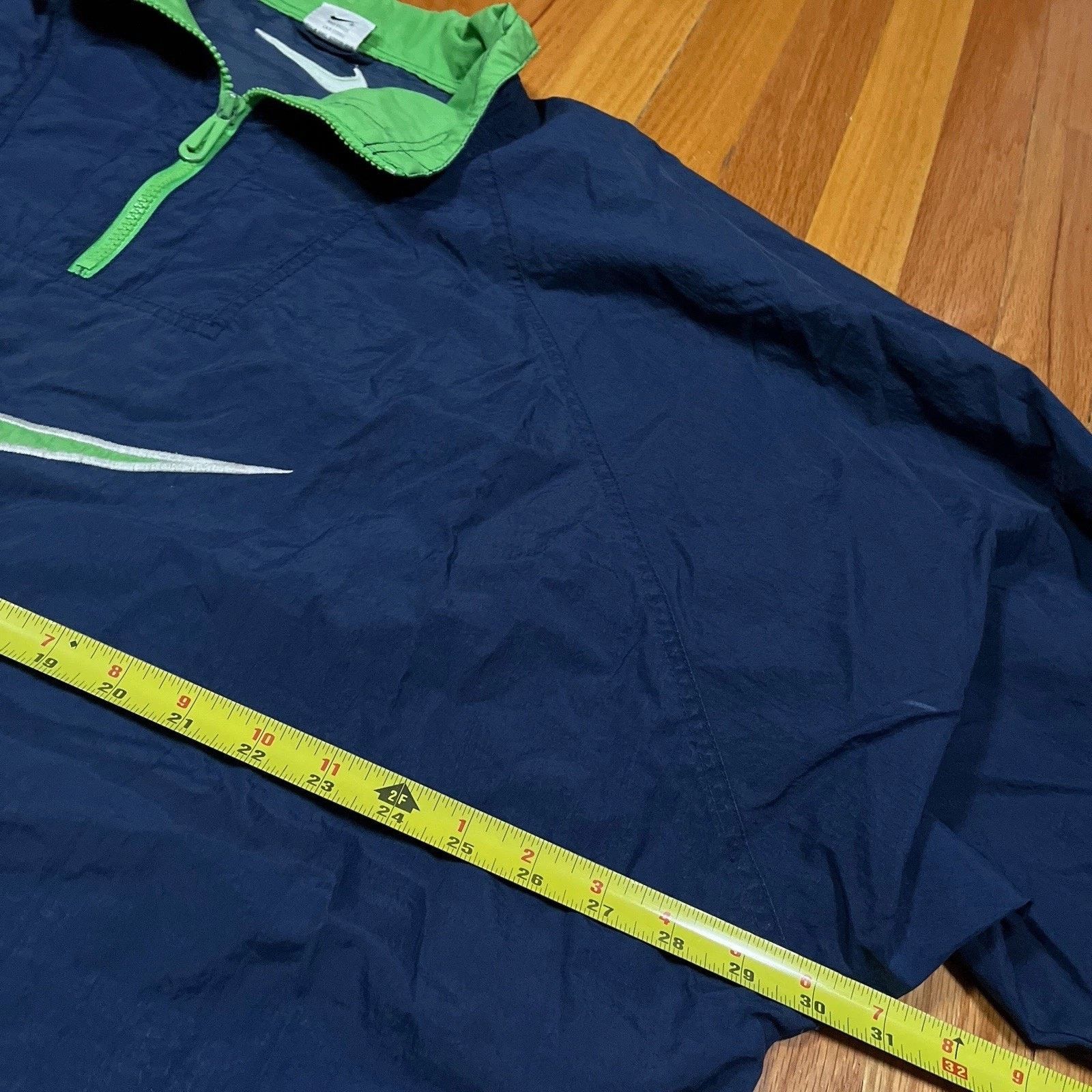 Nike 90s Nike Vintage Center Swoosh Pullover 1/4 Zip Windbreaker Size US XXL / EU 58 / 5 - 5 Thumbnail
