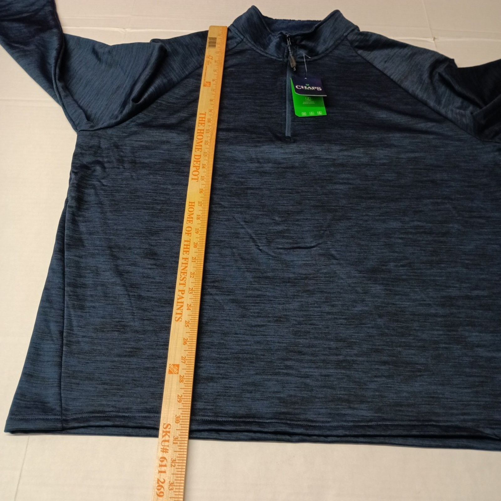 Chaps Chaps Golf Men’s Pullover 1/4 Zip Sweater Size 3XL Navy Blue Size US XXL / EU 58 / 5 - 7 Thumbnail