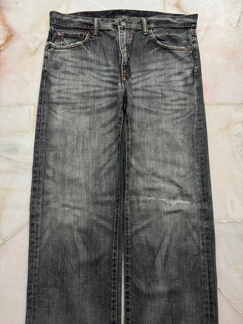 Tornado Mart 💥Insane💥90s Gl Heart Honey Comb Distressed Repaired Insane Size US 33 - 3 Thumbnail