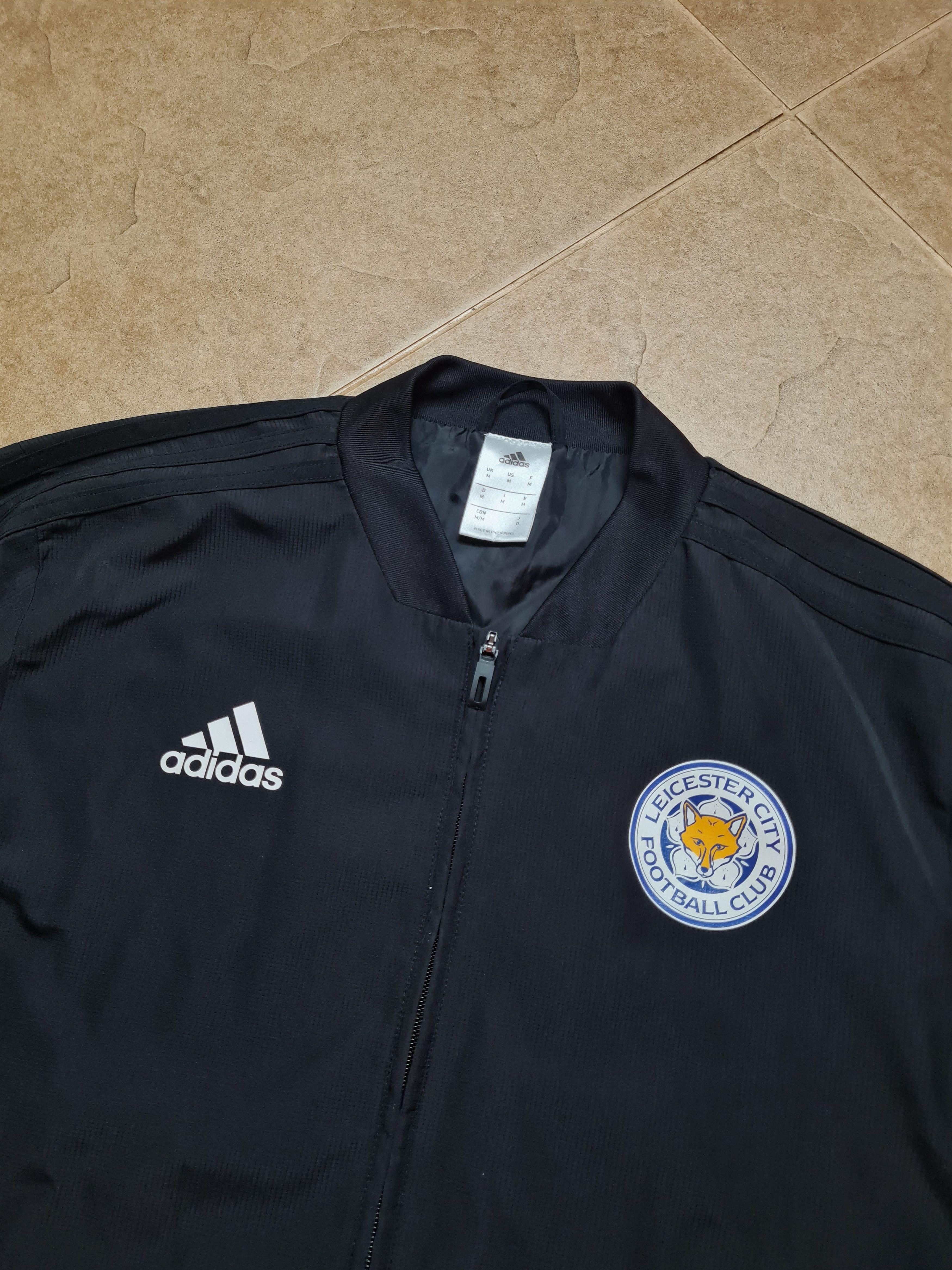 Adidas Football Jacket Leicester City Soccer Training Top Adidas Size US M / EU 48-50 / 2 - 2 Thumbnail