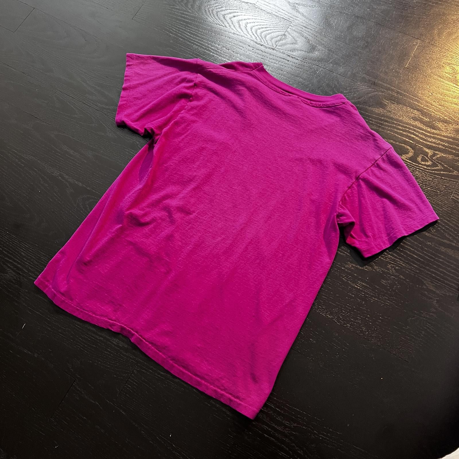Hanes Vintage Hanes Pocket Tee Shirt Magenta Size US M / EU 48-50 / 2 - 4 Thumbnail