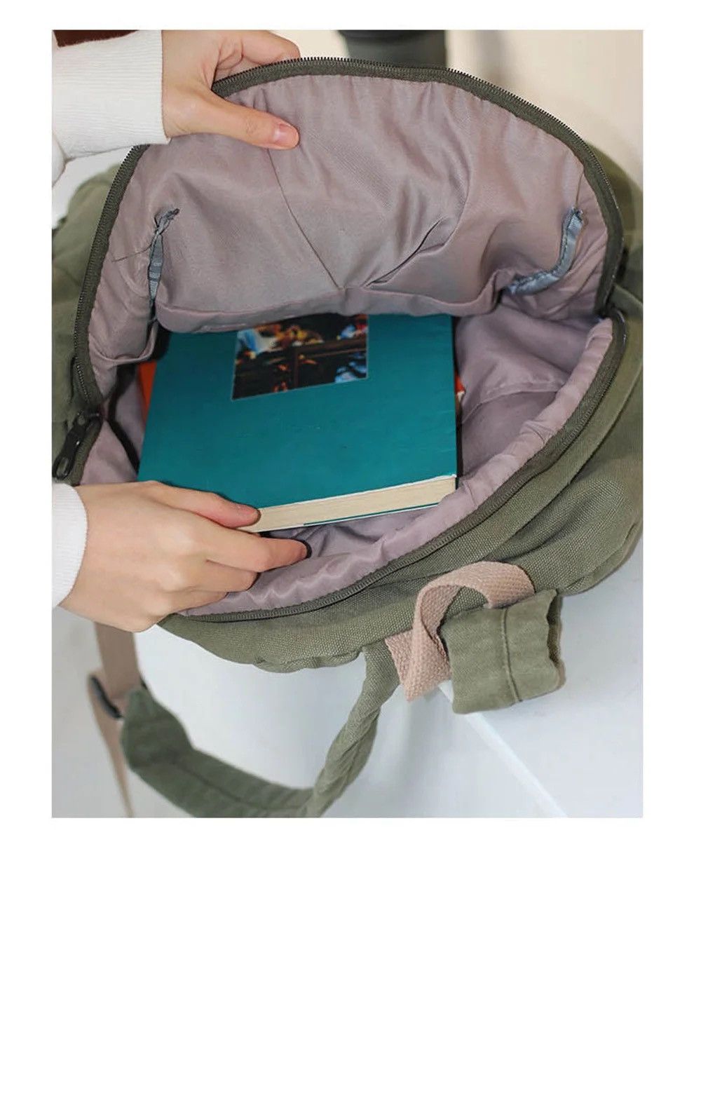 Japanese Brand Casual Simplicity Versatile Backpack Size ONE SIZE - 4 Thumbnail