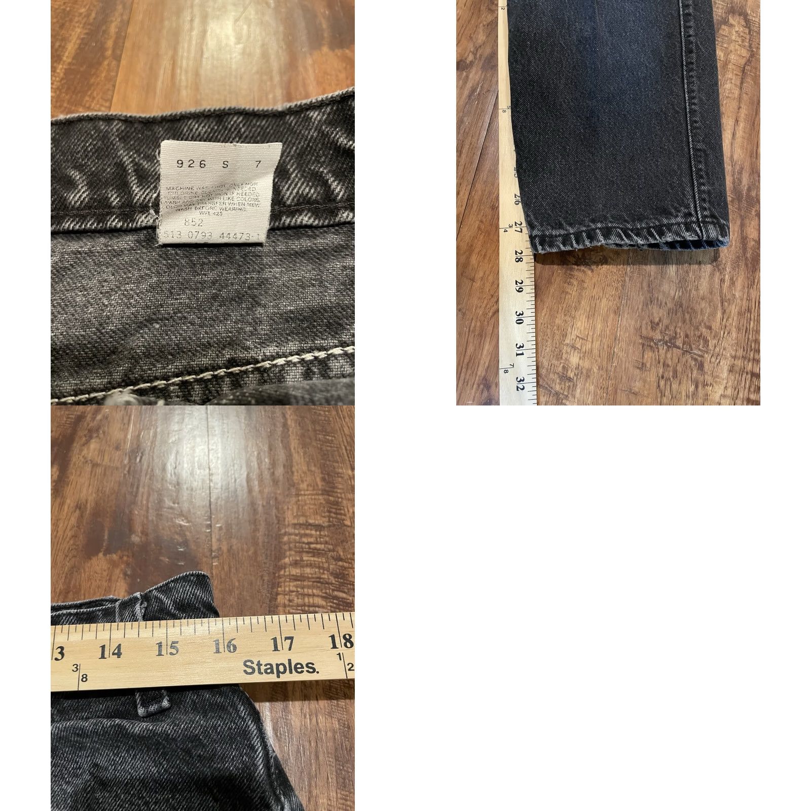 Levi's VINTAGE Levi's 545 Jeans Mens 32 Regular Black Denim 5-Pocket Tapered Relaxed Fit 1993 US Made Size US 32 / EU 48 - 8 Thumbnail