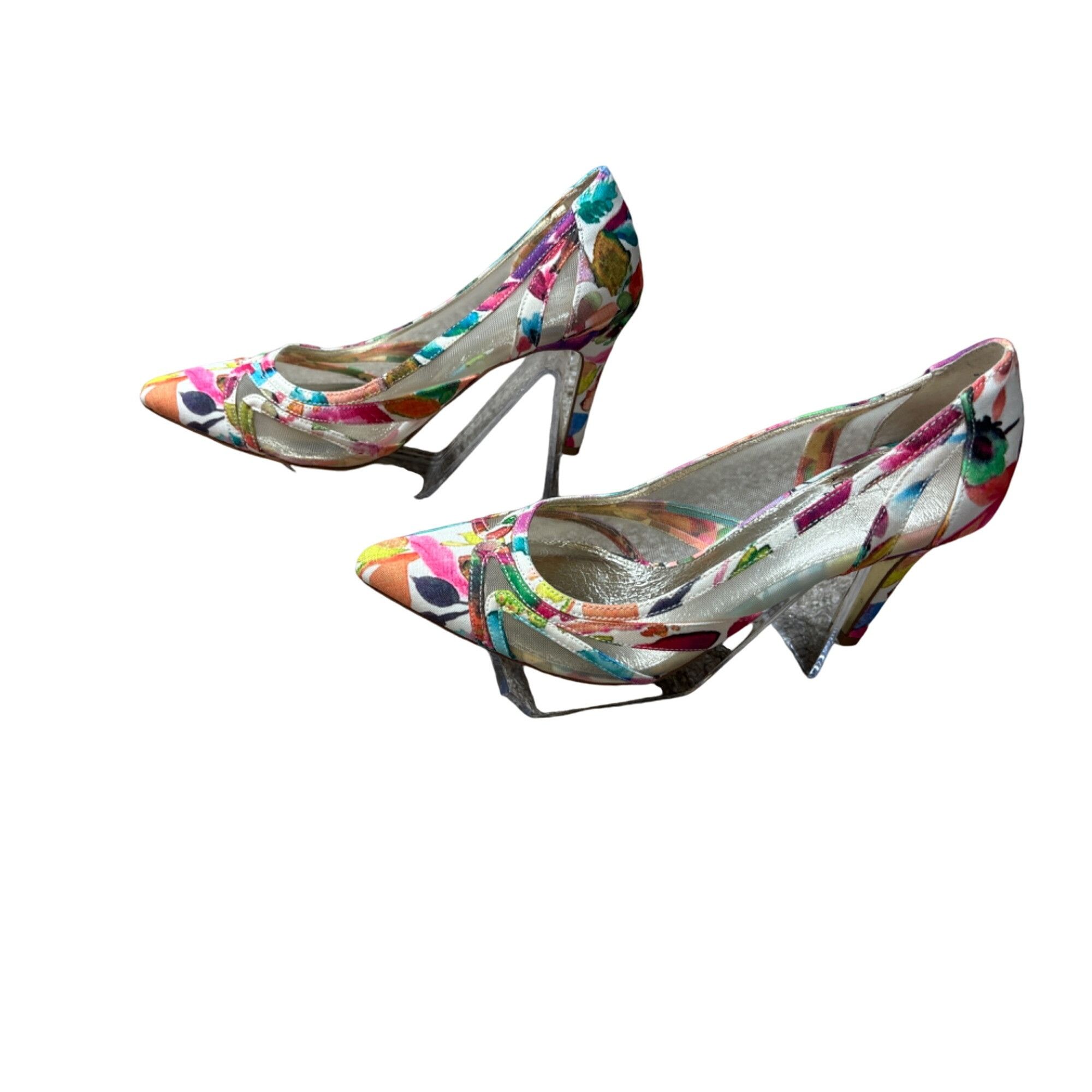 Adrianna Papell ADRIANNA PAPELL WOMEN'S AMAL WATERCOLOR FLORAL PUMPS Size US 7.5 / IT 37.5 - 4 Thumbnail