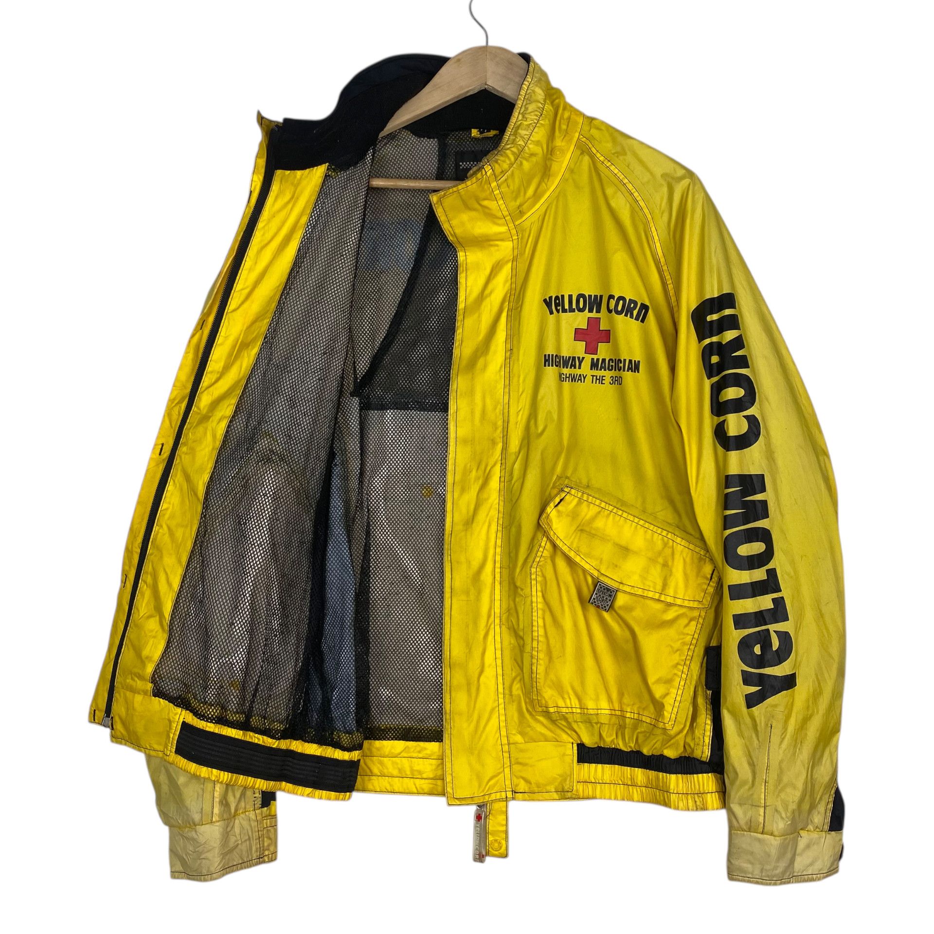 Kadoya 💥YELLOW CORN UTILITY RACING BIKER JACKET Size US XL / EU 56 / 4 - 8 Thumbnail