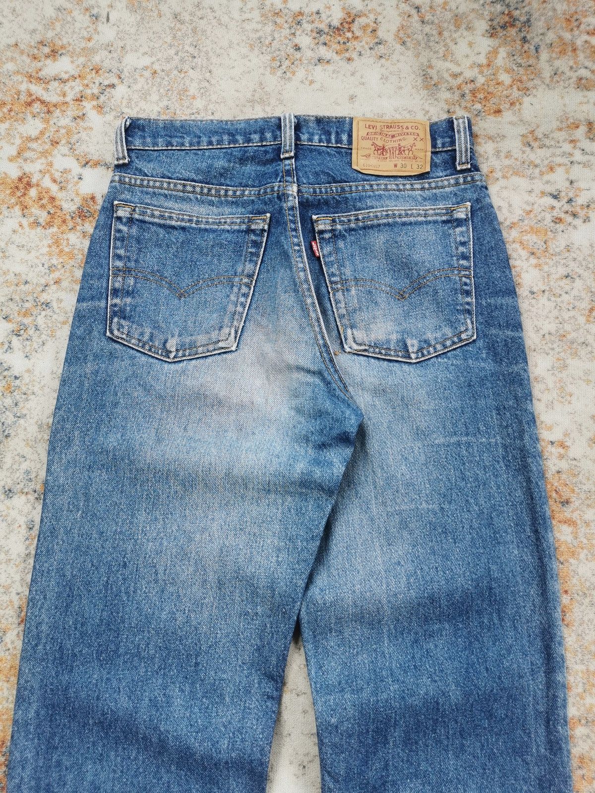 Rare L.G.B. LE GRAND BLEU Levi’s 501 Vintage Levi's 501-0657 Sakura G S-36 Denim Blue Jeans
