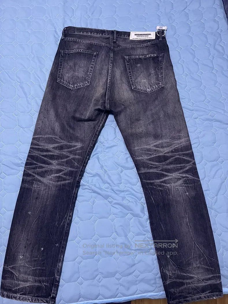 Neighborhood Neighborhood size L Black Washed King Bull Denim Pants Size US 27 - 3 Thumbnail