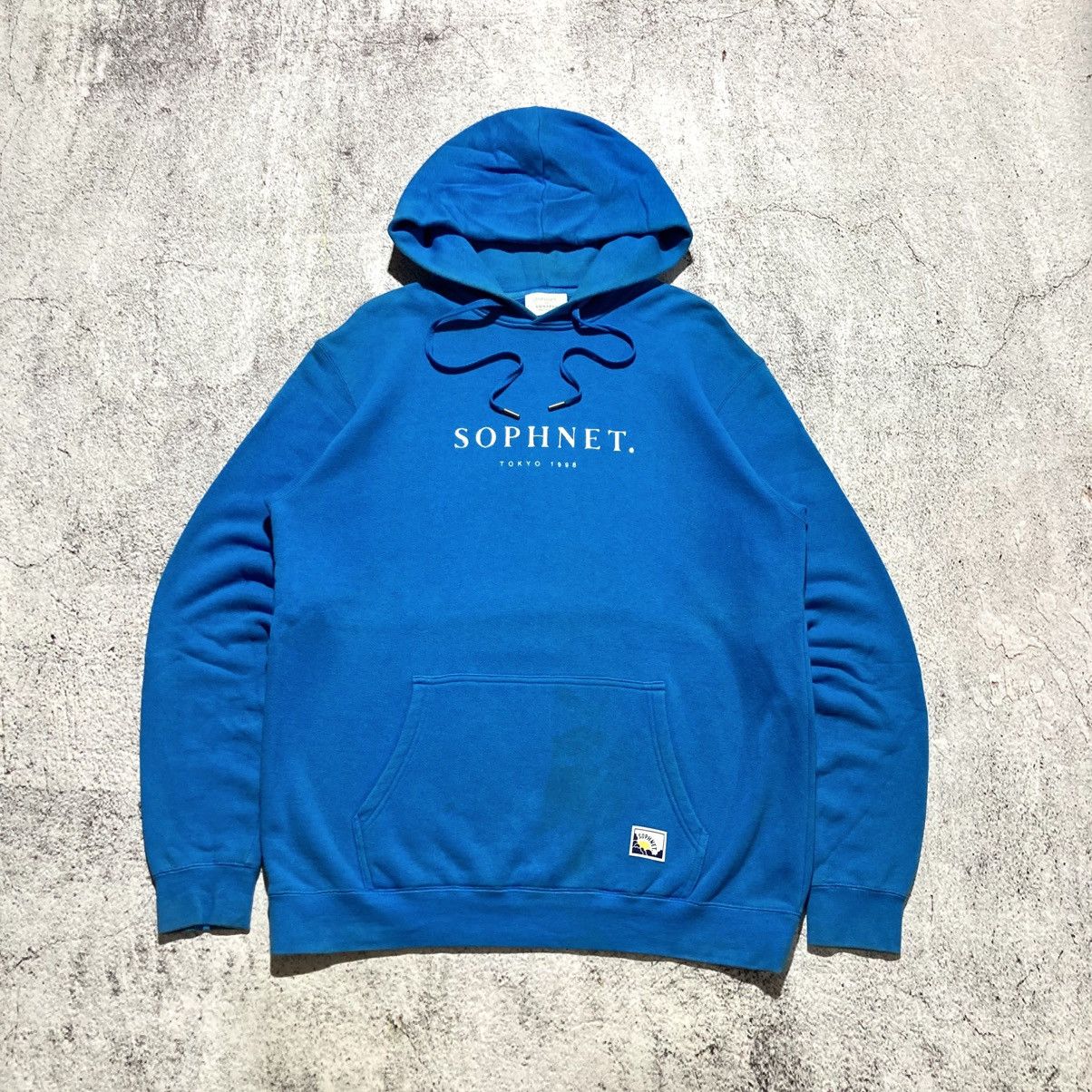 Sophnet. 🇯🇵 2000s Sophnet. Sunspel Embroidery Font Hoodie Blue Size US XL / EU 56 / 4 - 1 Thumbnail