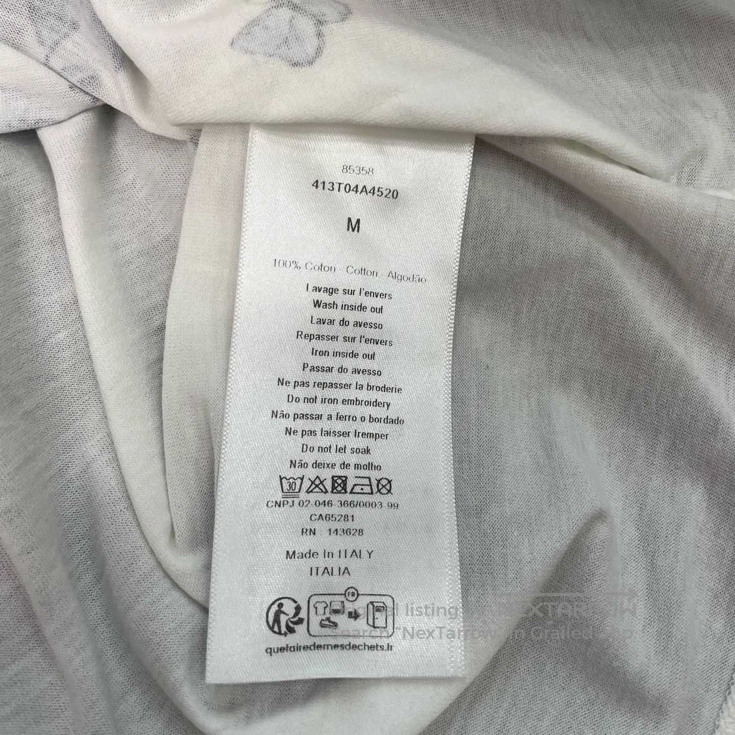 Dior Dior Blue Butterfly Floral Jouy Print T-Shirt| Size M / US 6-8 / IT 42-44 - 5 Thumbnail