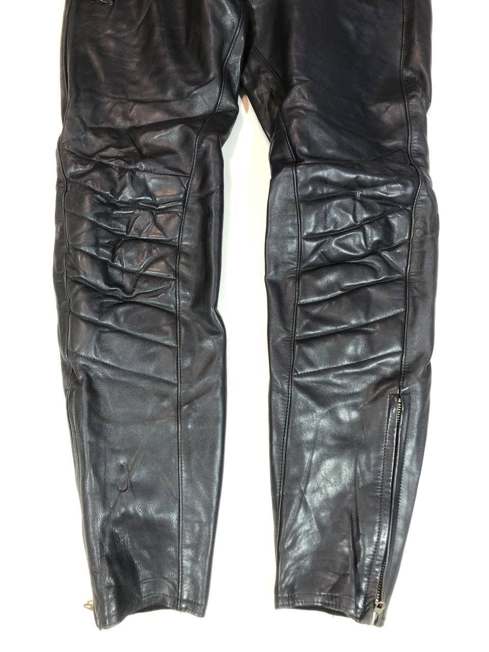 Genuine Leather Avangarde Rare Vintage Leather Pants Size US 33 - 3 Thumbnail