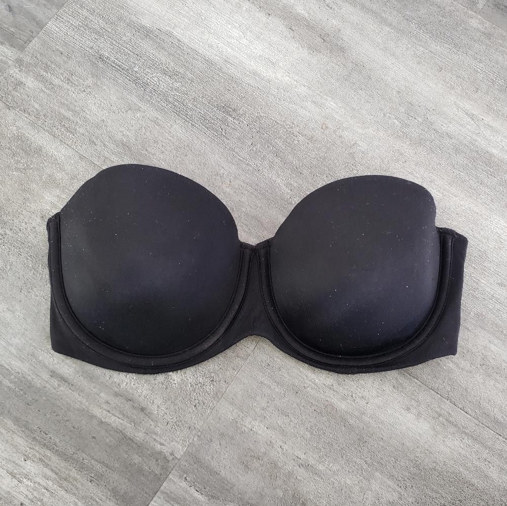 Designer Black Strapless Maidenform Bustier Bra Size ONE SIZE - 1 Thumbnail