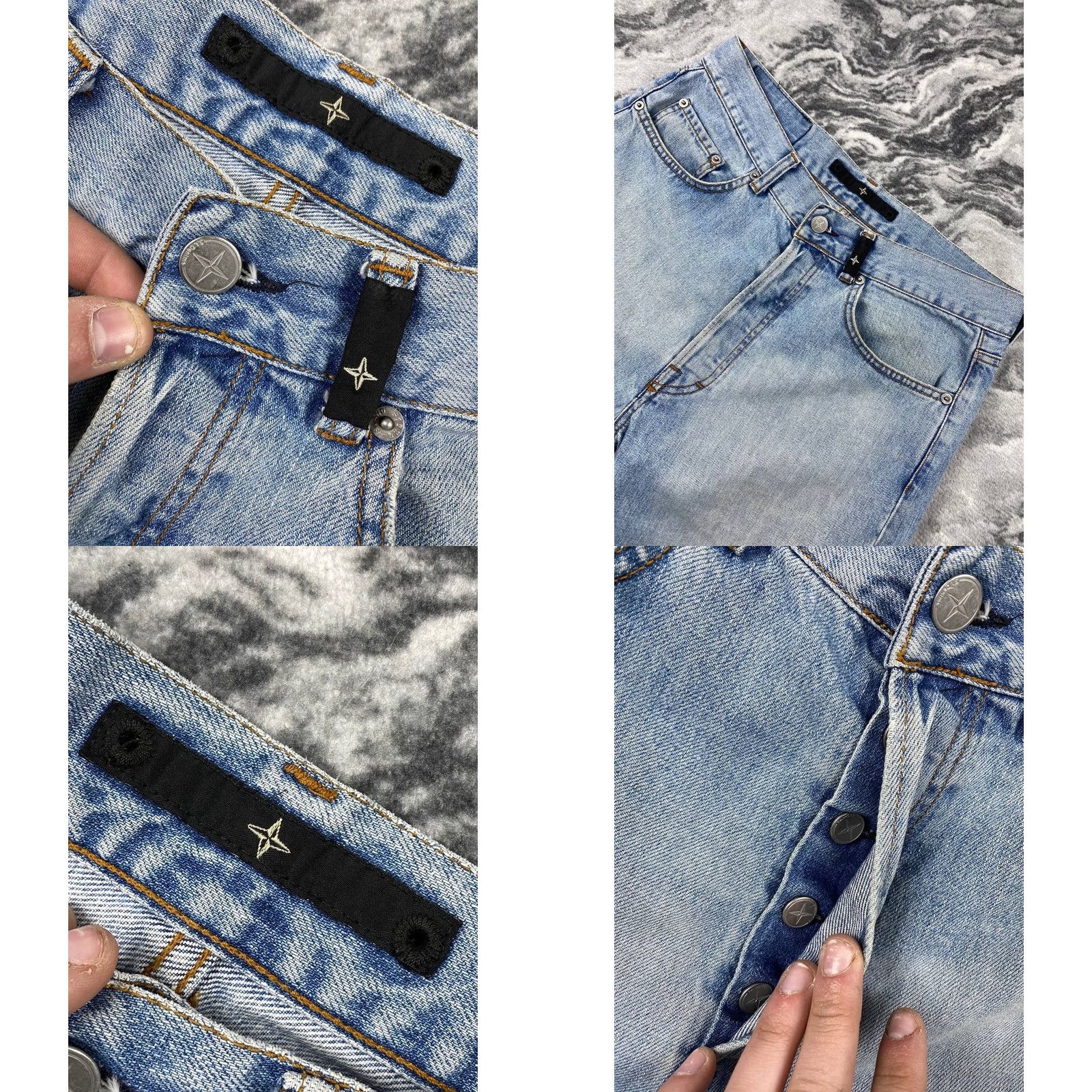 Stone Island VINTAGE Stone Island Denim Jeans 90s Men Size 33 Blue Stone Island Jeans Denim 5-Pocket Men Size US 33 - 9 Thumbnail