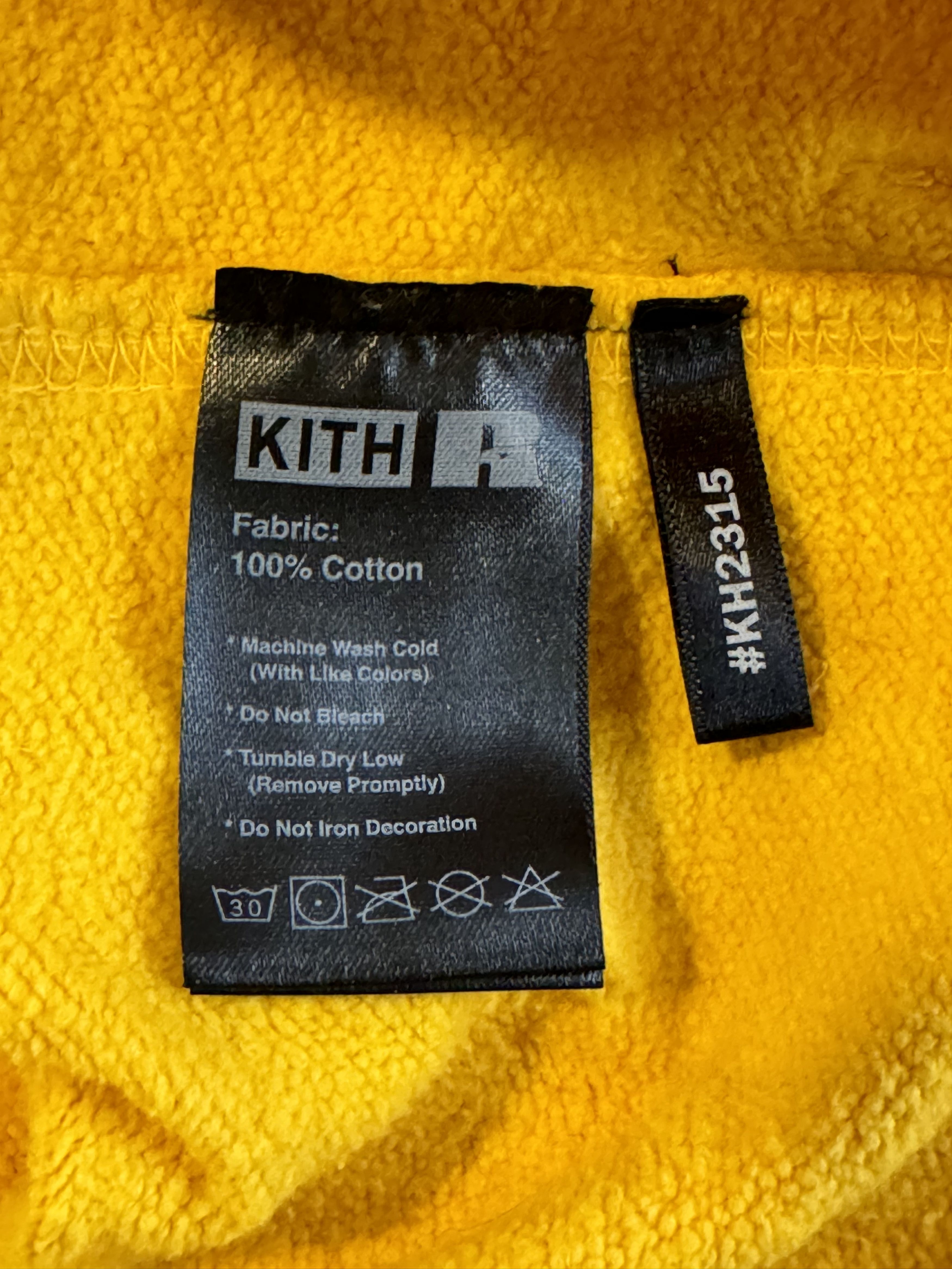 Kith × Russell Athletic Kith x Russell Athletic Reverse Hoodie - Yellow - Size XS Size US XS / EU 42 / 0 - 7 Thumbnail