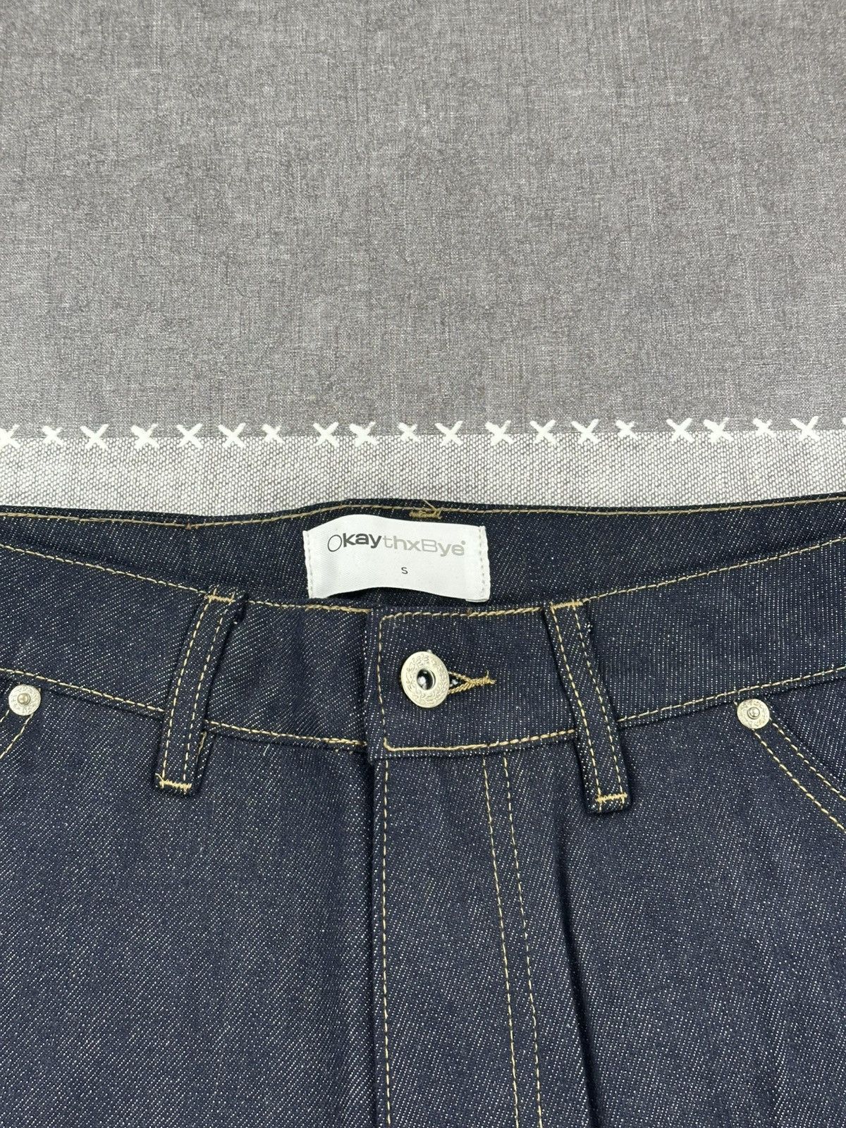 Other OkaythxBye Jeans Double Knee Raw Denim 13oz Selvedge S Size US 30 / EU 46 - 7 Thumbnail