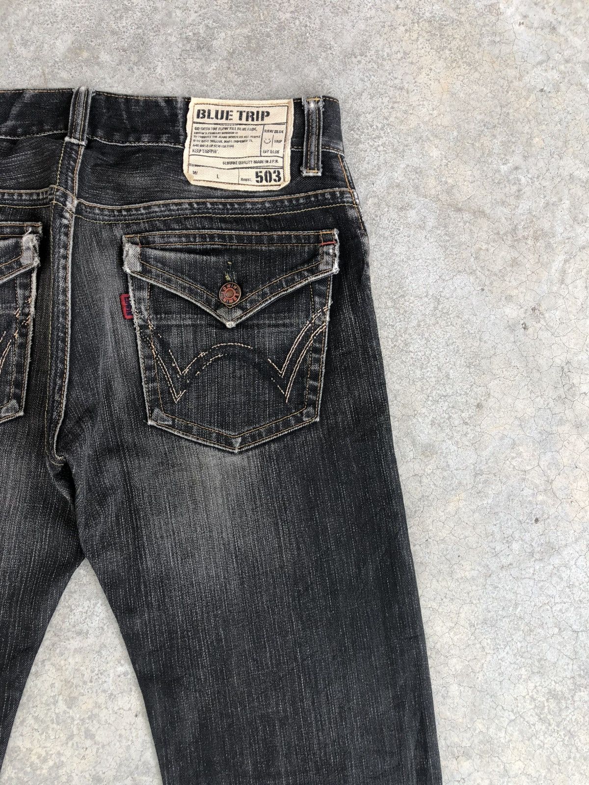 If Six Was Nine Japanese Edwin Flared Jeans Distressed Jeans Size US 32 / EU 48 - 10 Thumbnail