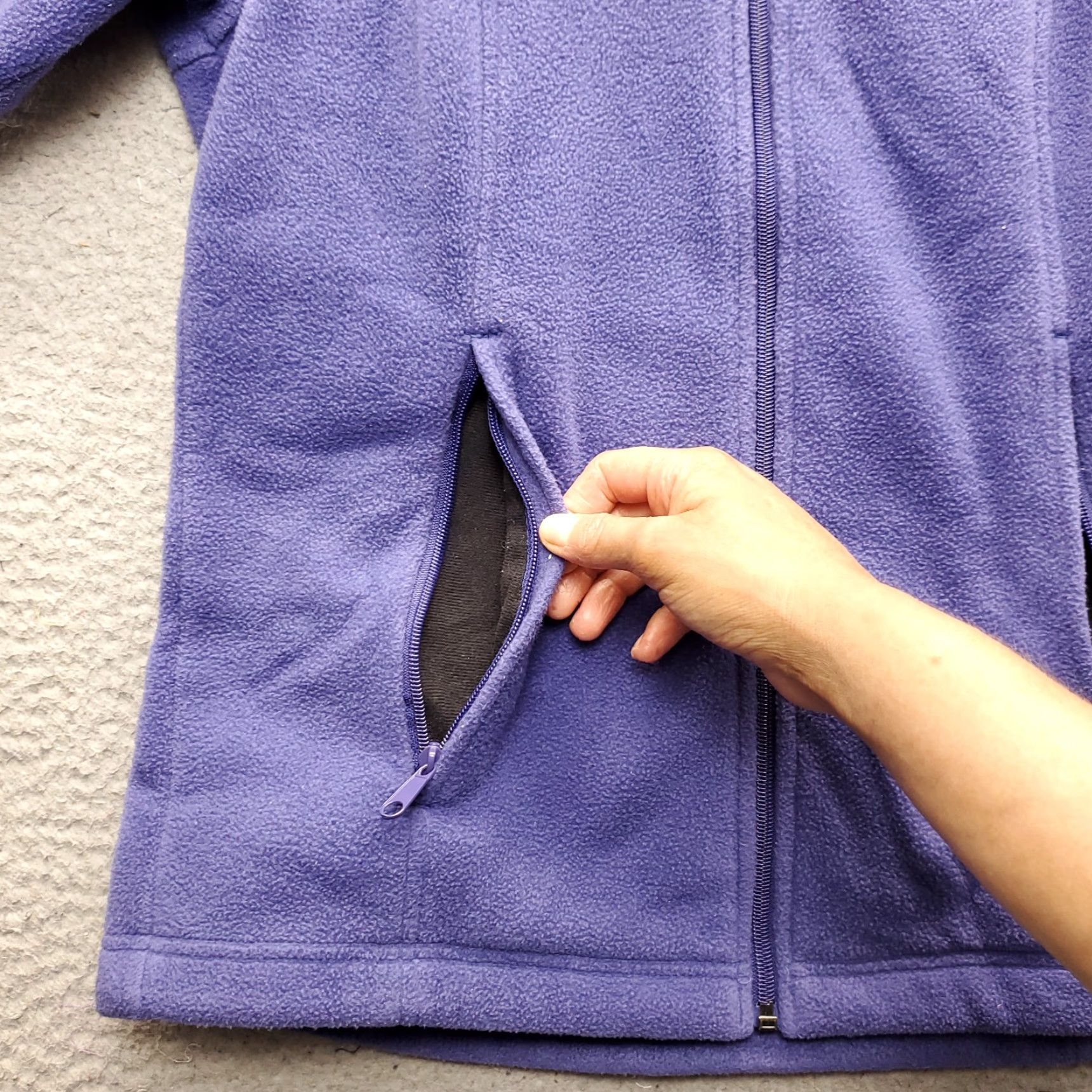 Vintage Columbia Womens Jacket Purple Full Zip Fleece Outdoor Regular Fit S Baseball Pocketed Outdoor Jacket Size S / US 4 / IT 40 - 6 Thumbnail