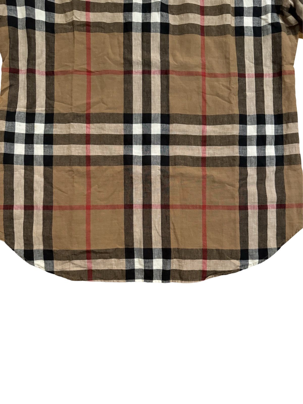 Burberry 🔥Burberry Brit Nova Check Linen Shirt/Nova Check Polo Shirt Size US M / EU 48-50 / 2 - 7 Thumbnail