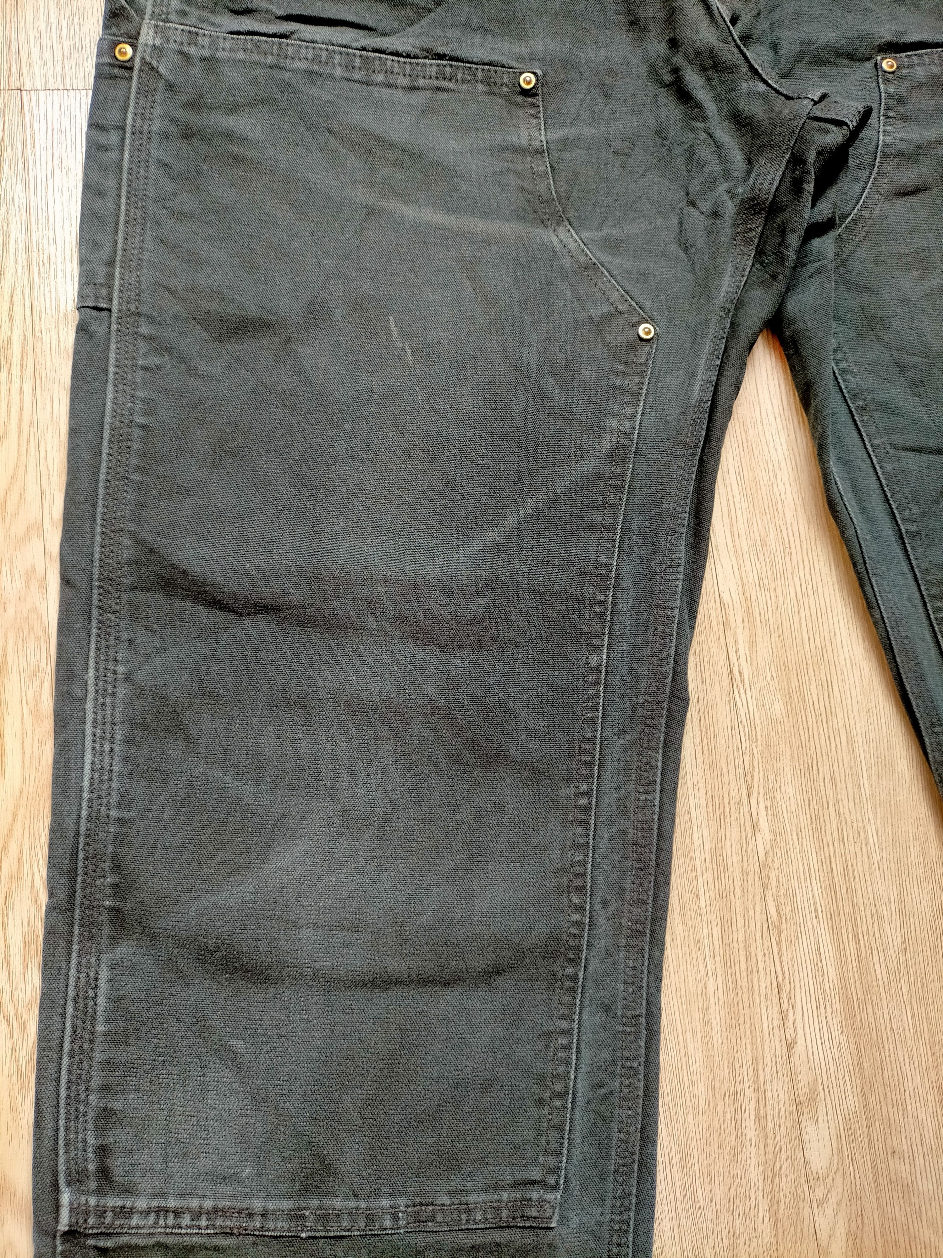 Carhartt Vintage Carhartt Double Knee Black Denim Size US 35 - 8 Thumbnail