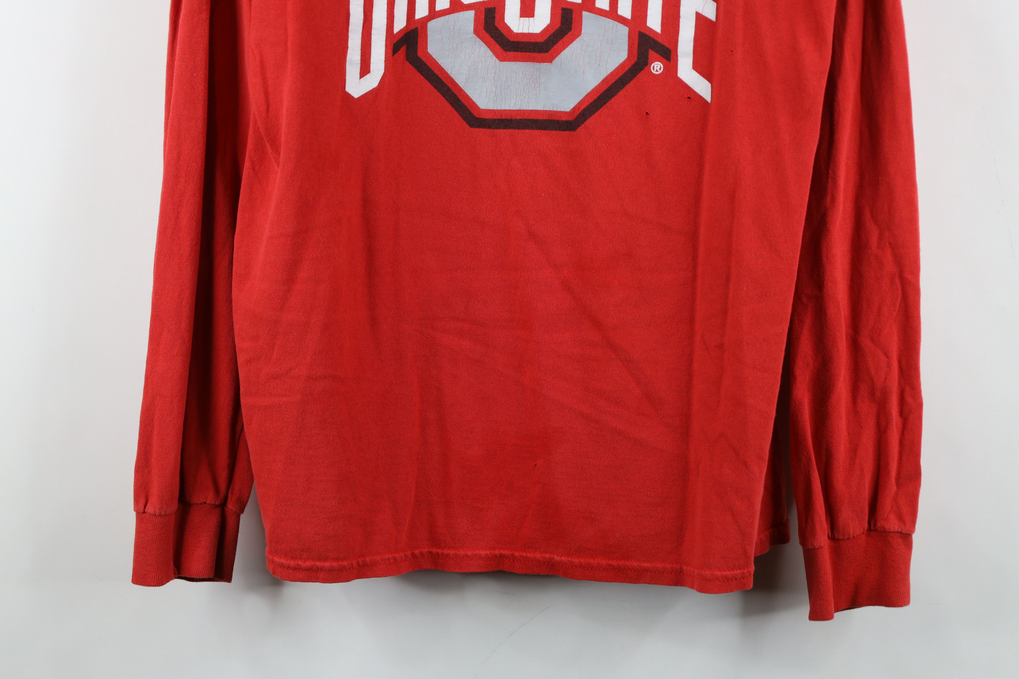 Vintage Vintage Y2K Ohio State University Long Sleeve T-Shirt Red Size US M / EU 48-50 / 2 - 3 Thumbnail