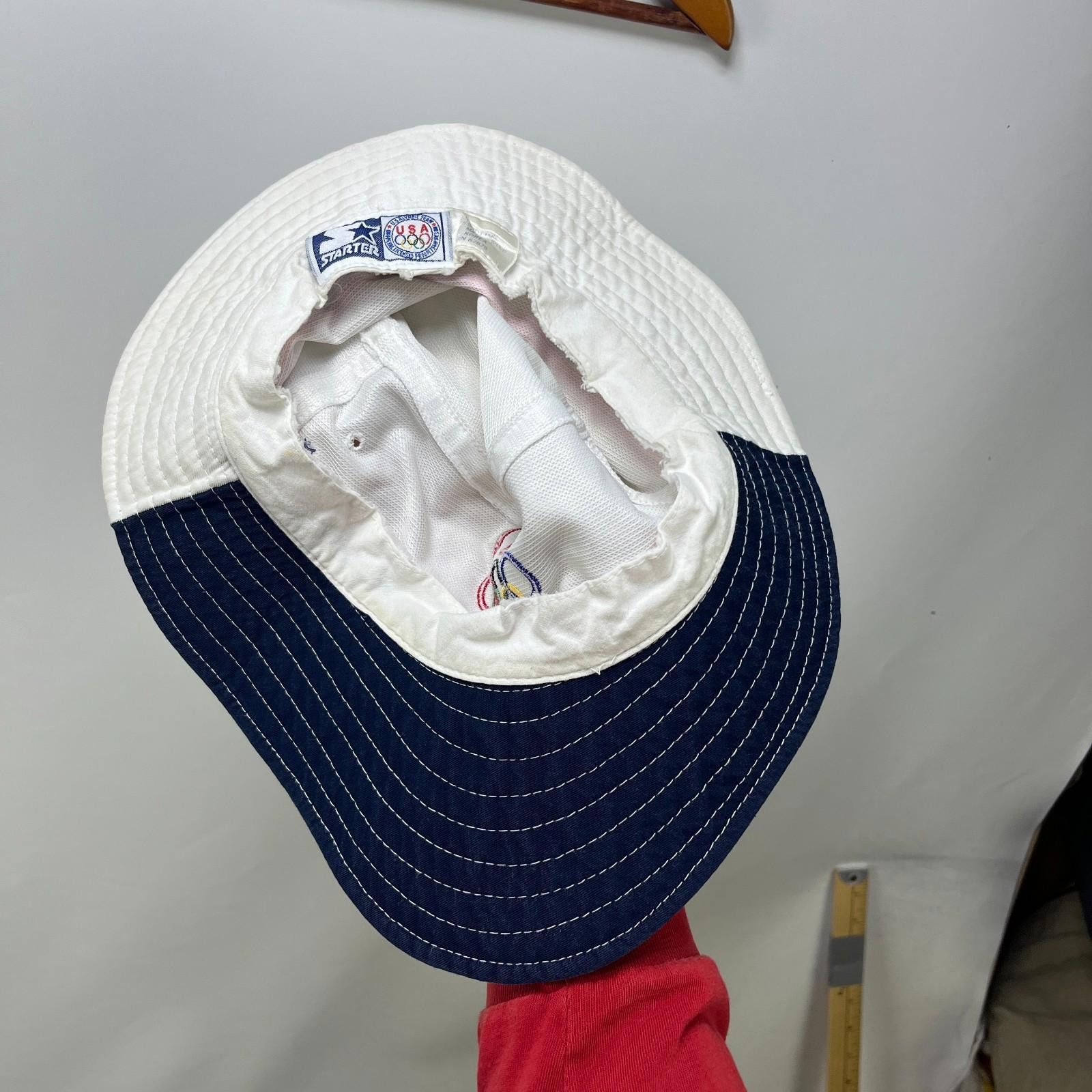 Starter Vintage 90s USA Olympic Starter Bucket Hat Small Medium Size ONE SIZE - 4 Thumbnail