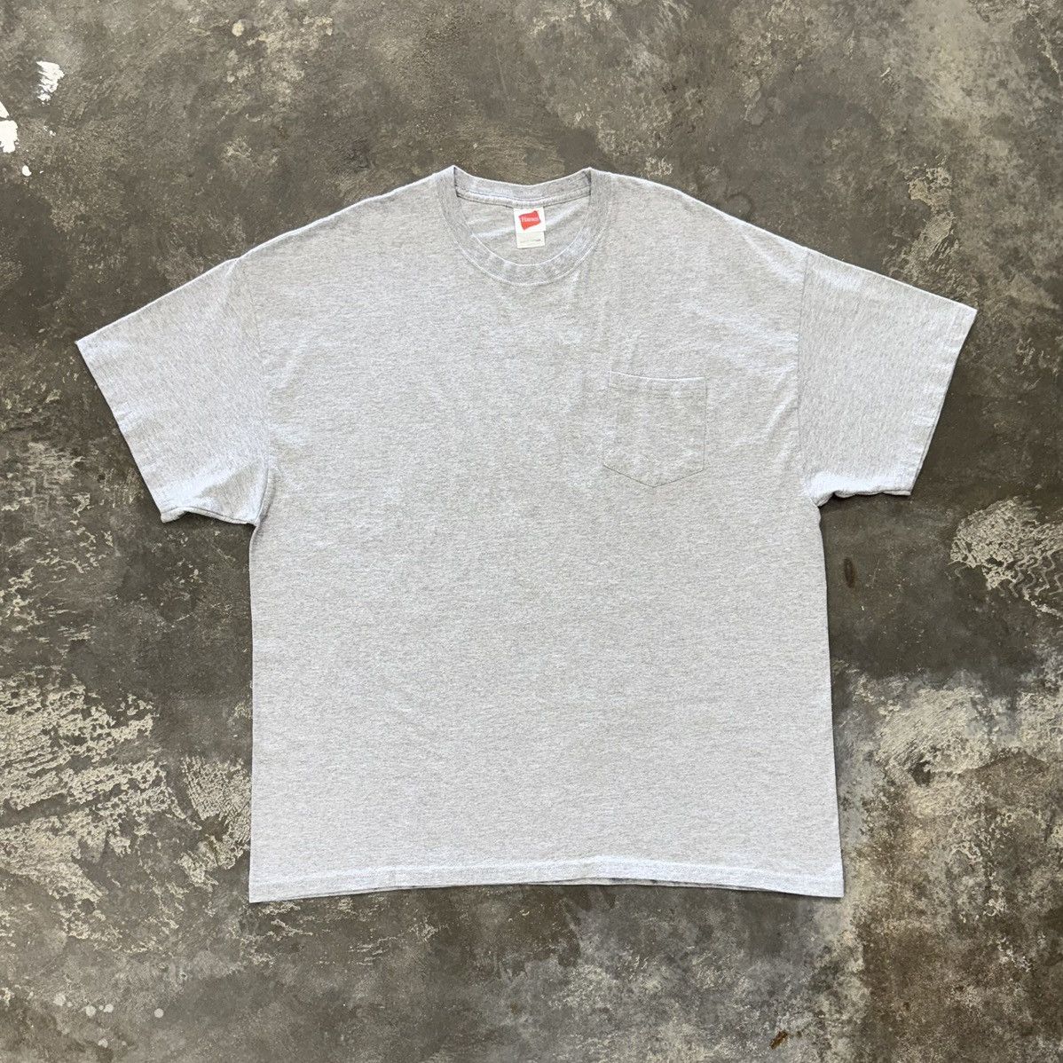 Hanes Vintage Hanes Pocket Tee XL Gray Heavyweight Size US XL / EU 56 / 4 - 1 Thumbnail