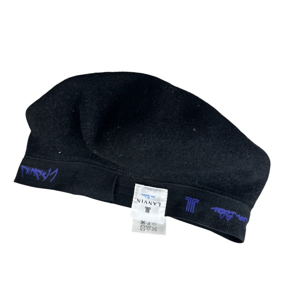 Lanvin LANVIN EN BLEU WOOL BARET HAT Size ONE SIZE - 5 Thumbnail
