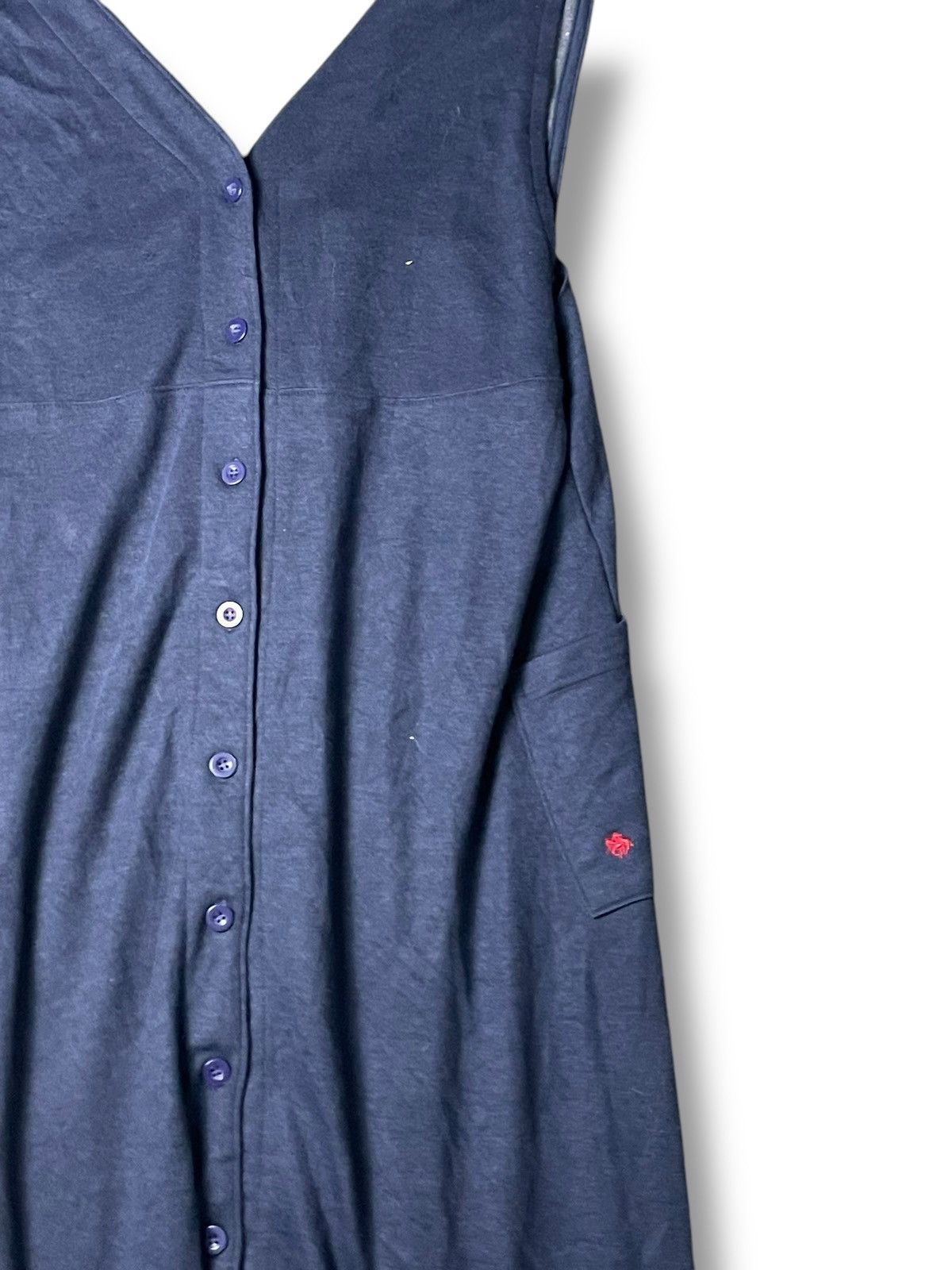 Polo Ralph Lauren × Vintage Polo Home Button Up Sleeveless Dress (52) Size S / US 4 / IT 40 - 3 Thumbnail