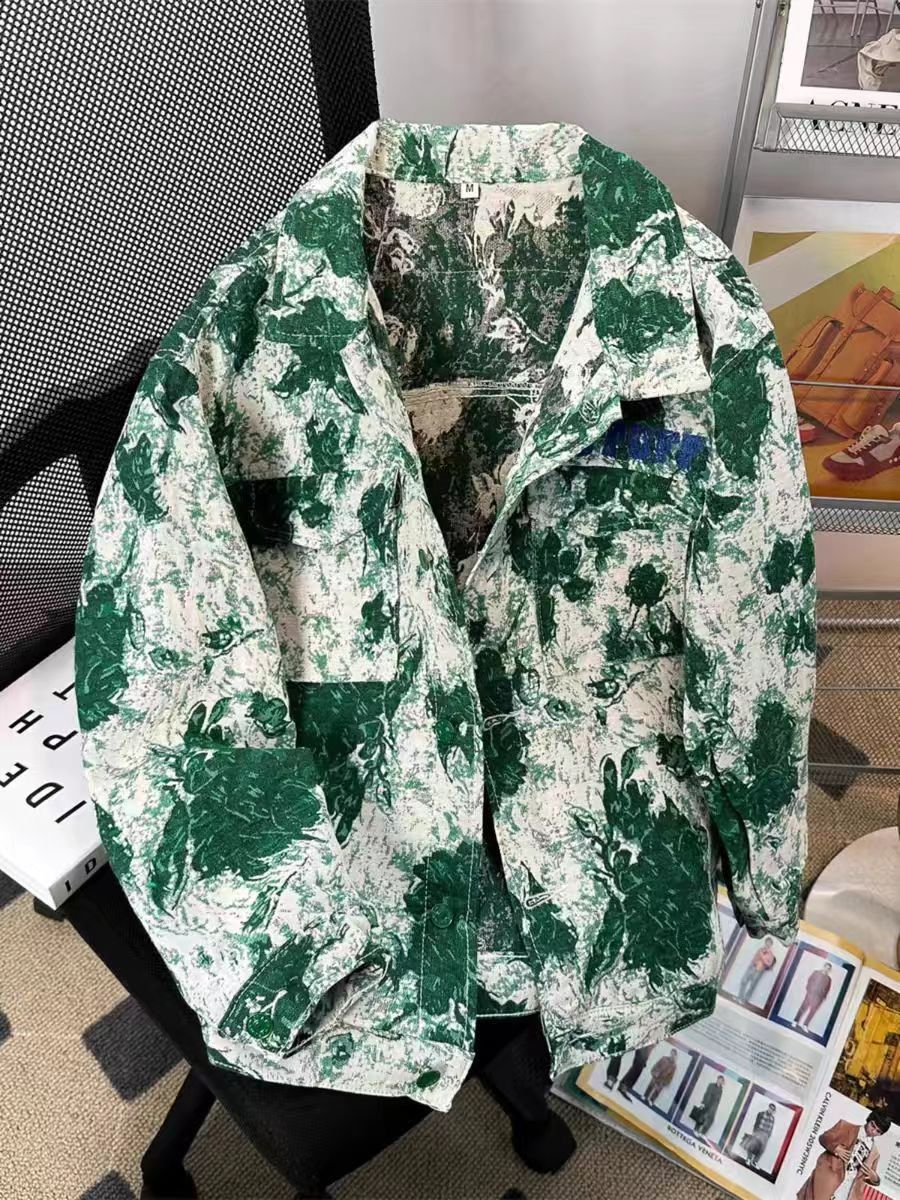 Street Hip Hop Graffiti Loose Fashion Denim Jacket