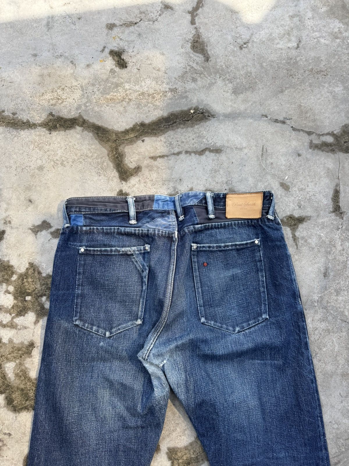 Japanese Brand Paul Smith Red Ear Selvedge Patchwork Selvedge Size US 33 - 9 Thumbnail