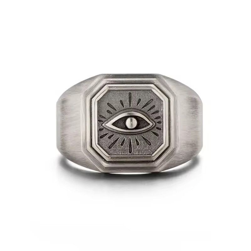 Jewelry Streetwear Retro Style Devil’s Eye Hip Hop Ring Size ONE SIZE - 6 Thumbnail